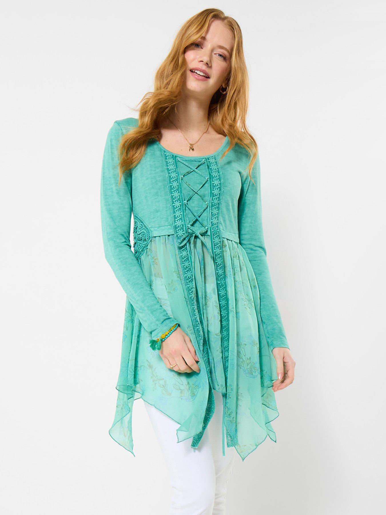 Joe Browns Dare To Be Different Jersey Tunic Top - Blue