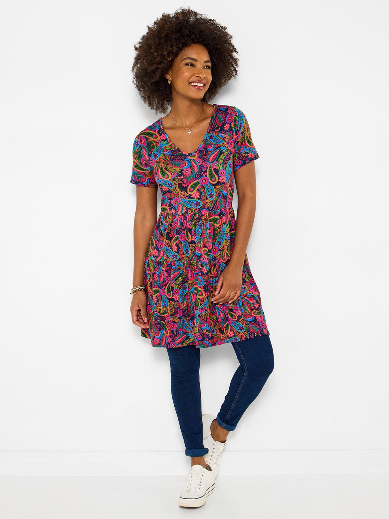 Joe Browns Summer Paisley Jersey Tunic Top - Pink