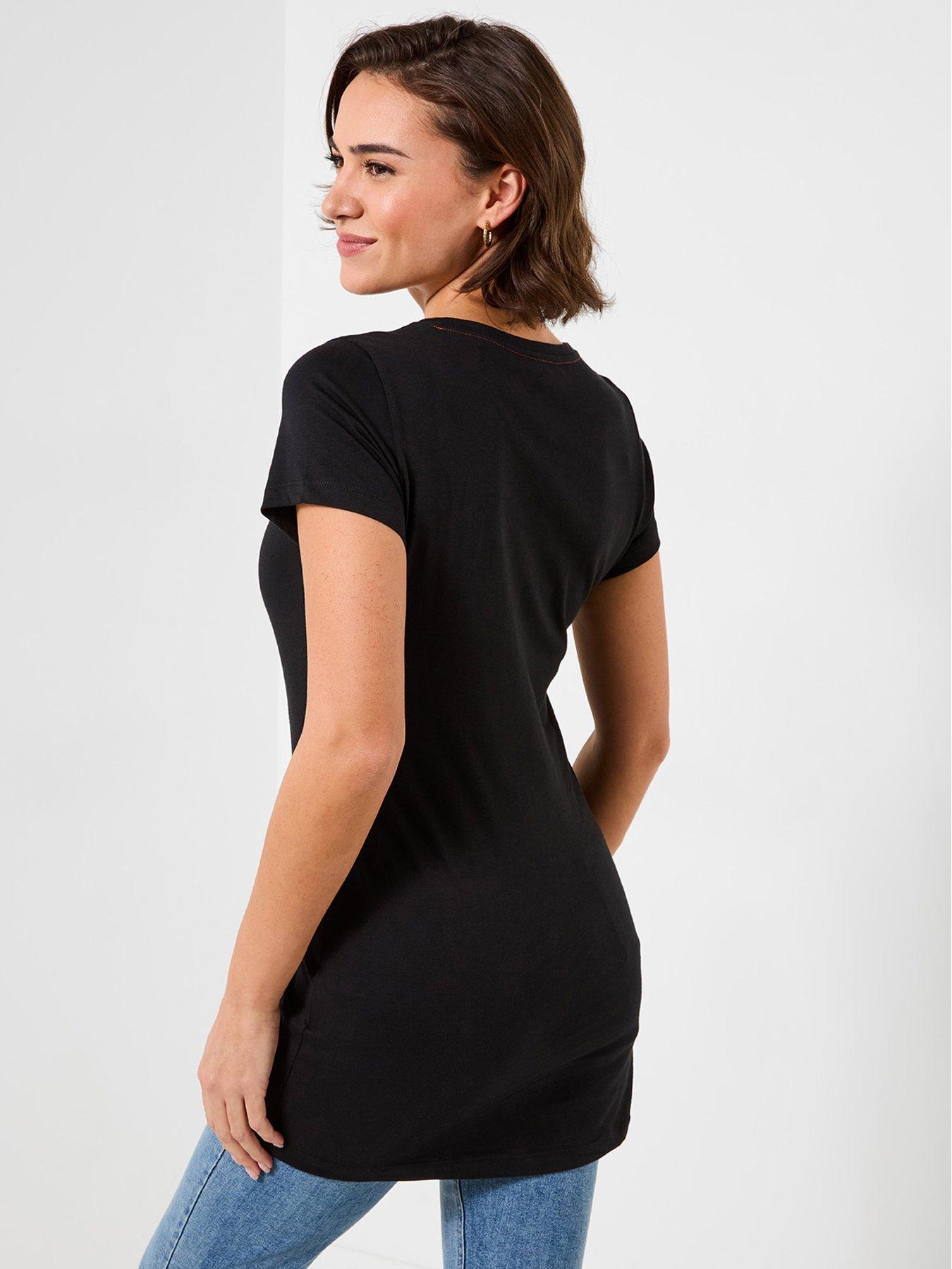  image of joe-browns-daisy-graphic-tunic-top-black