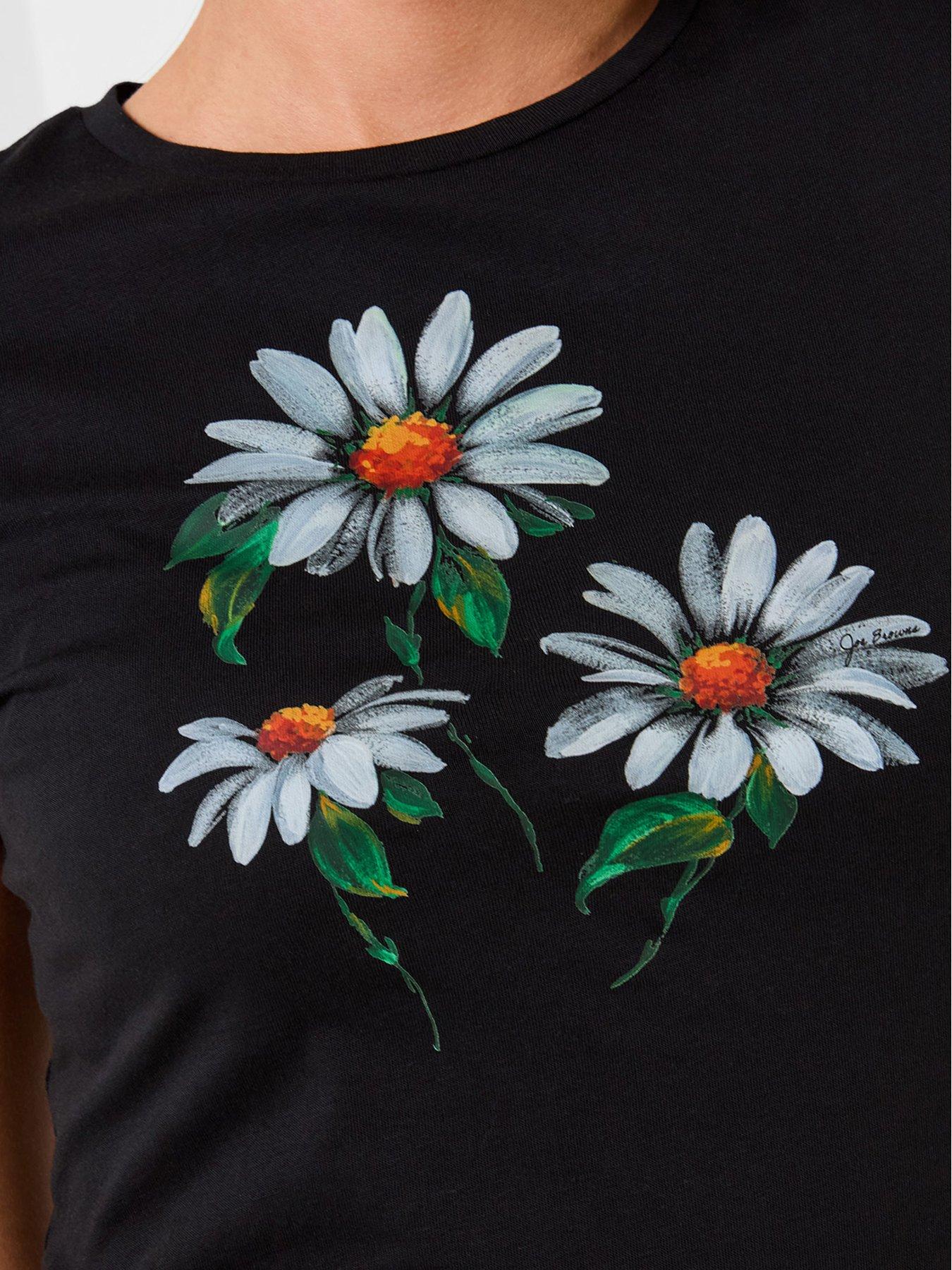  image of joe-browns-daisy-graphic-tunic-top-black