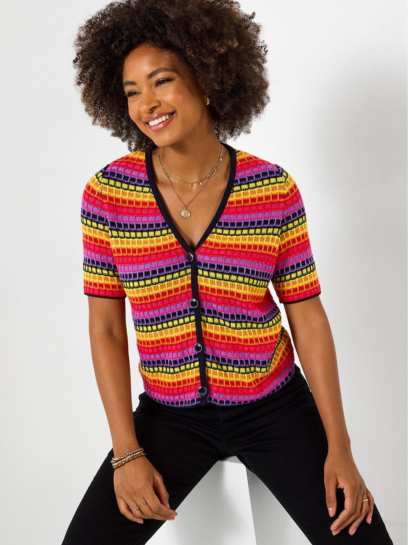 joe-browns-freya-short-sleeve-cardigan-red