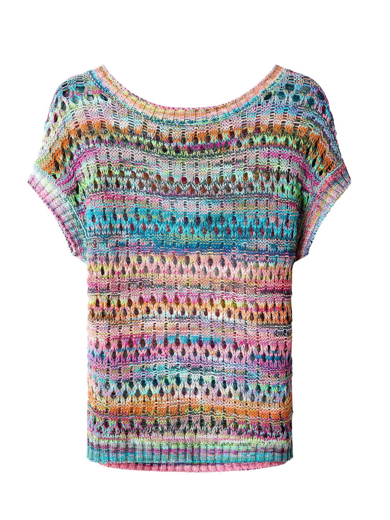 Image 5 of 5 of Joe Browns Clara Open Knit Sleeveless Jumper - Multi