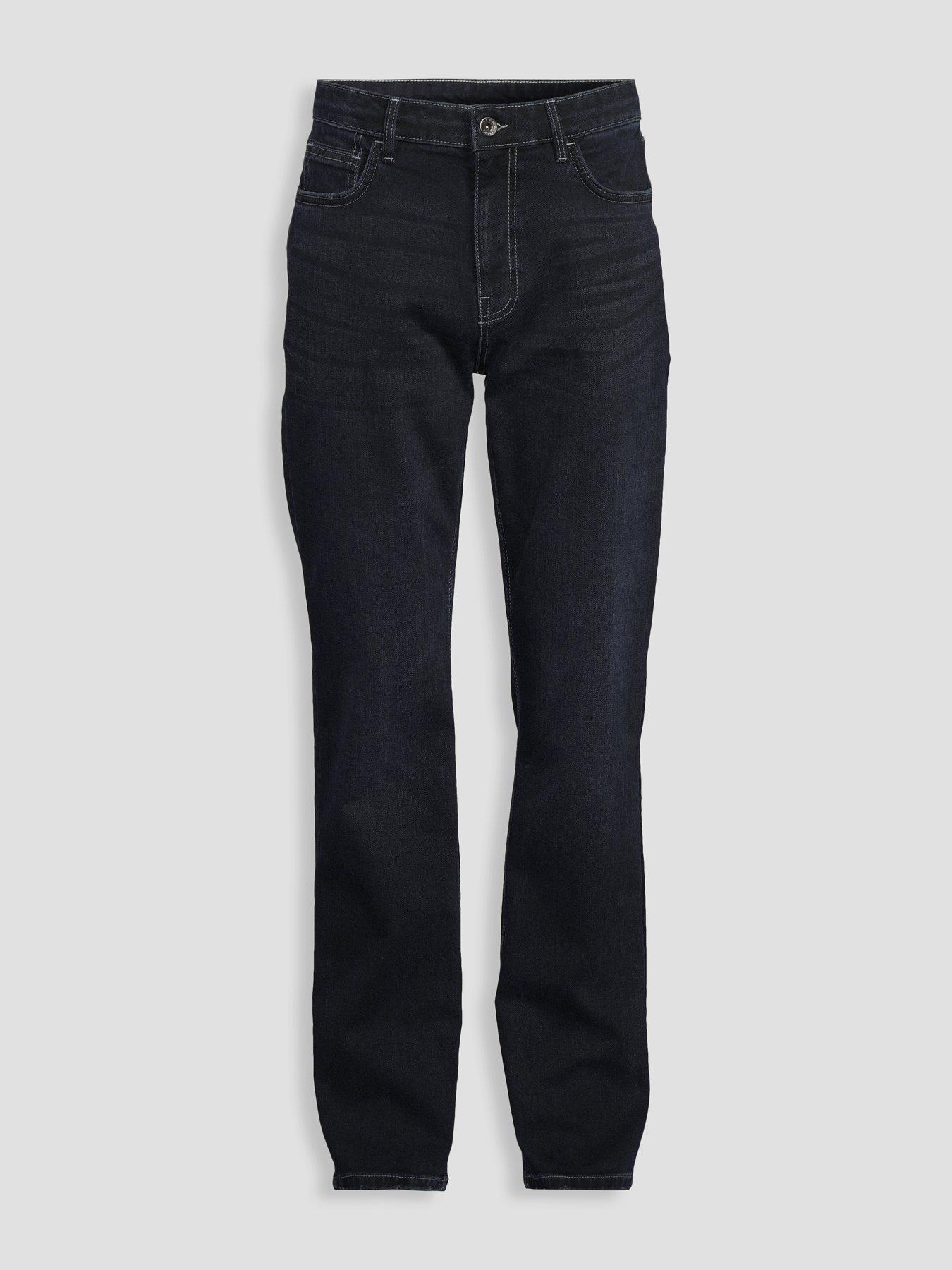 Image 7 of 7 of The Very Collection Straight Fit Jeans With Stretch - Dark Blue