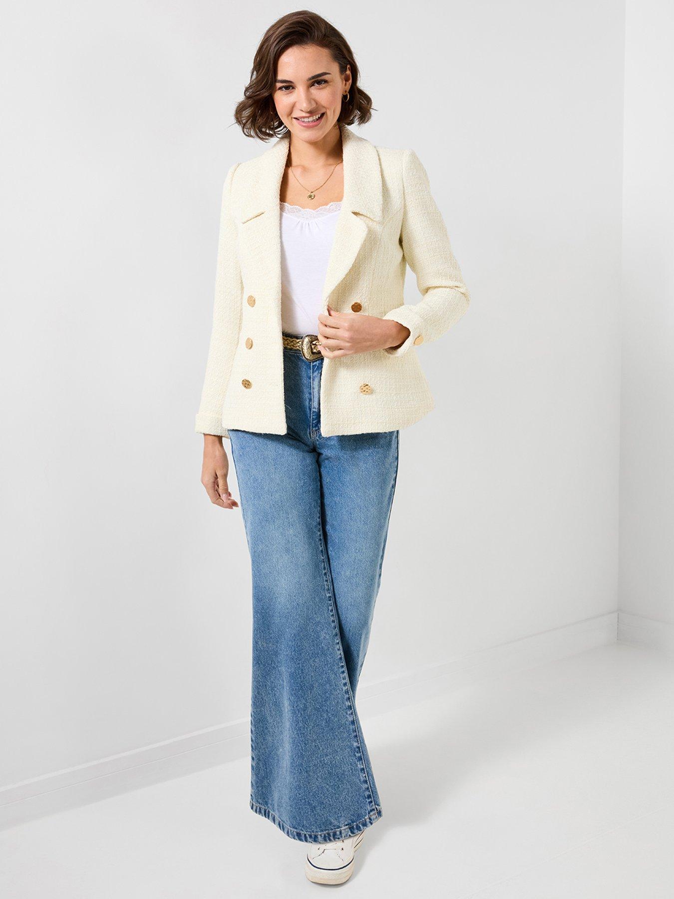 Joe Browns So Sophisticated Boucle Jacket - Cream