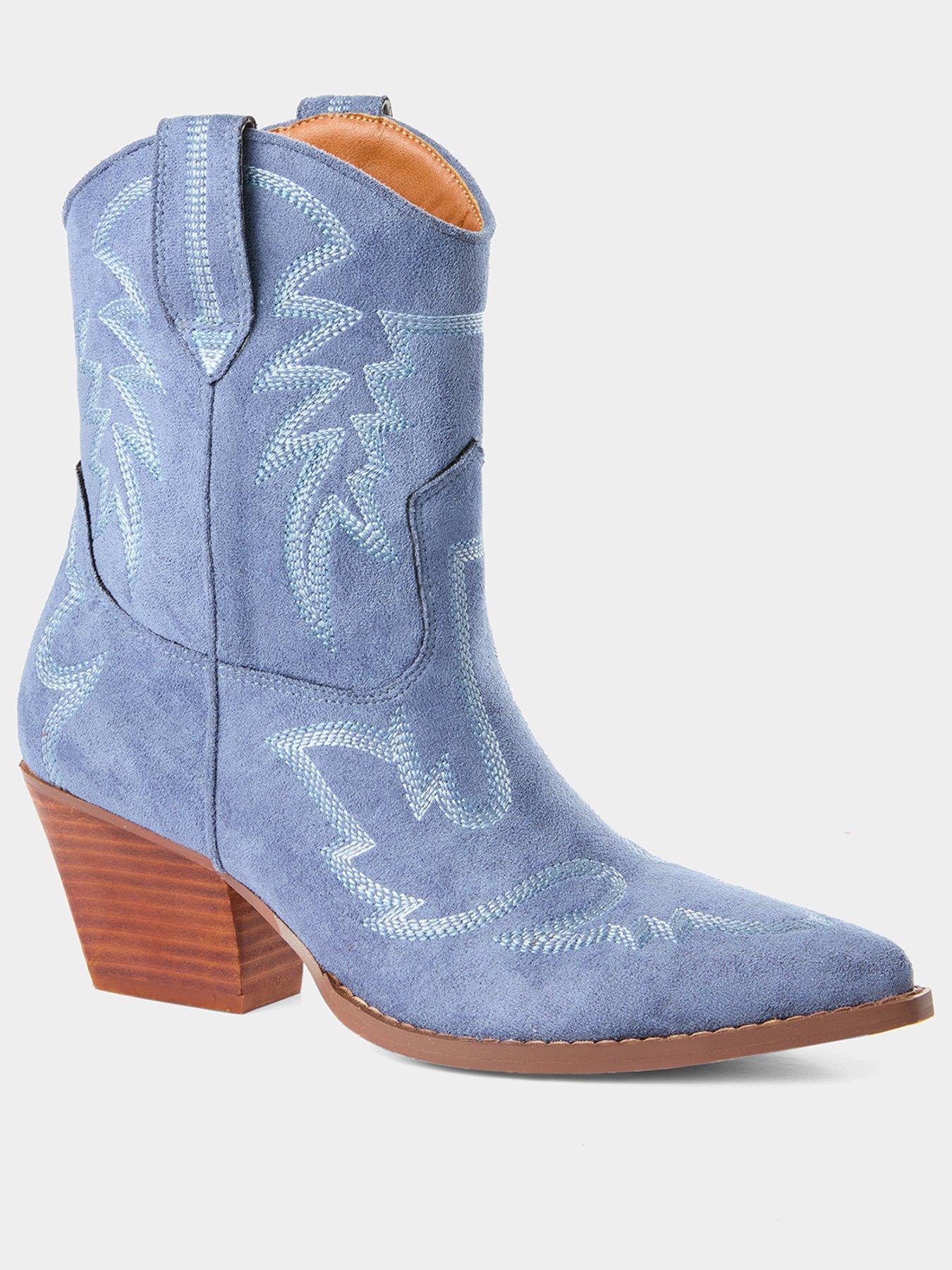 Image 2 of 5 of Joe Browns The Blues Leather Soled Boots - Blue