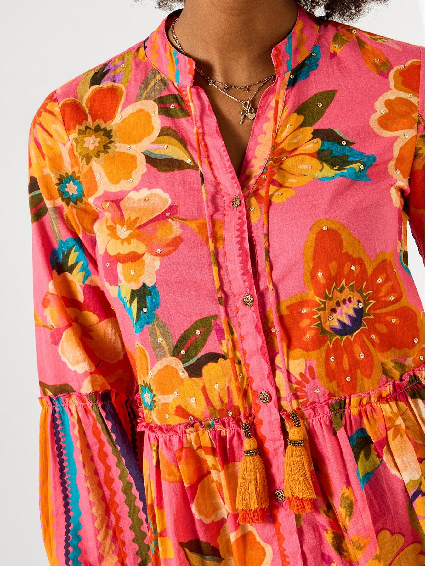 Image 4 of 6 of Joe Browns Sunshine Days Printed Top - Pink