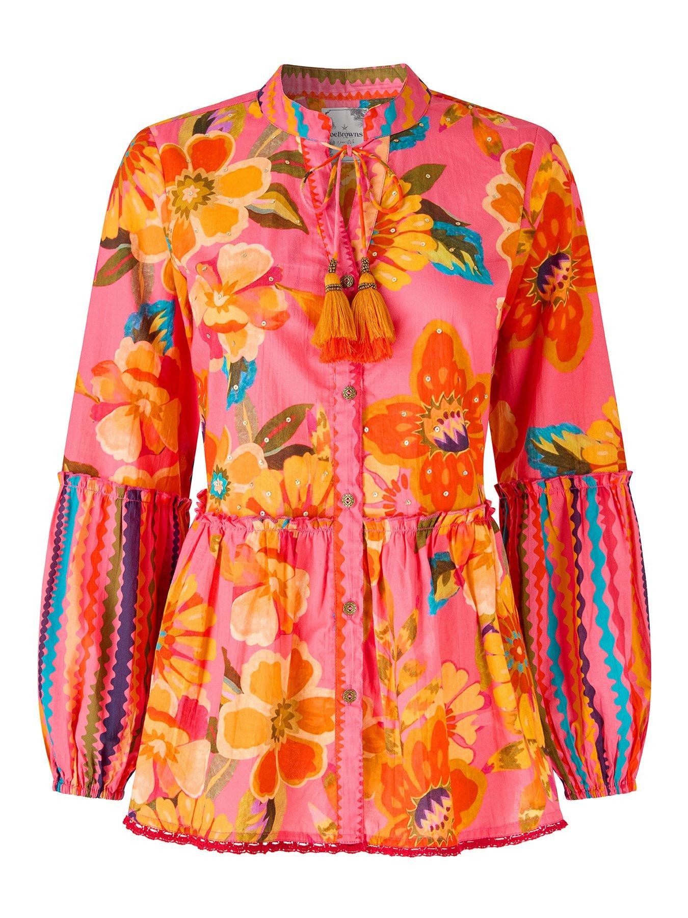 Image 6 of 6 of Joe Browns Sunshine Days Printed Top - Pink