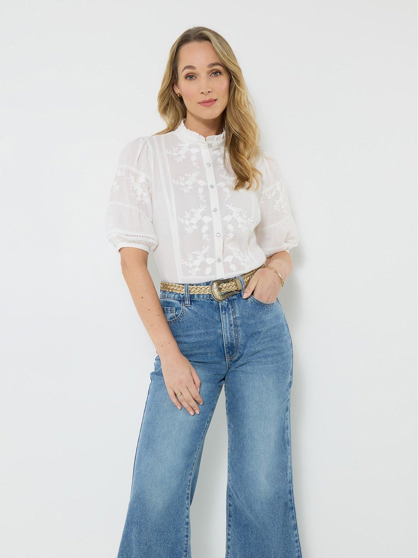 image of joe-browns-patsy-embroidered-blouse-white