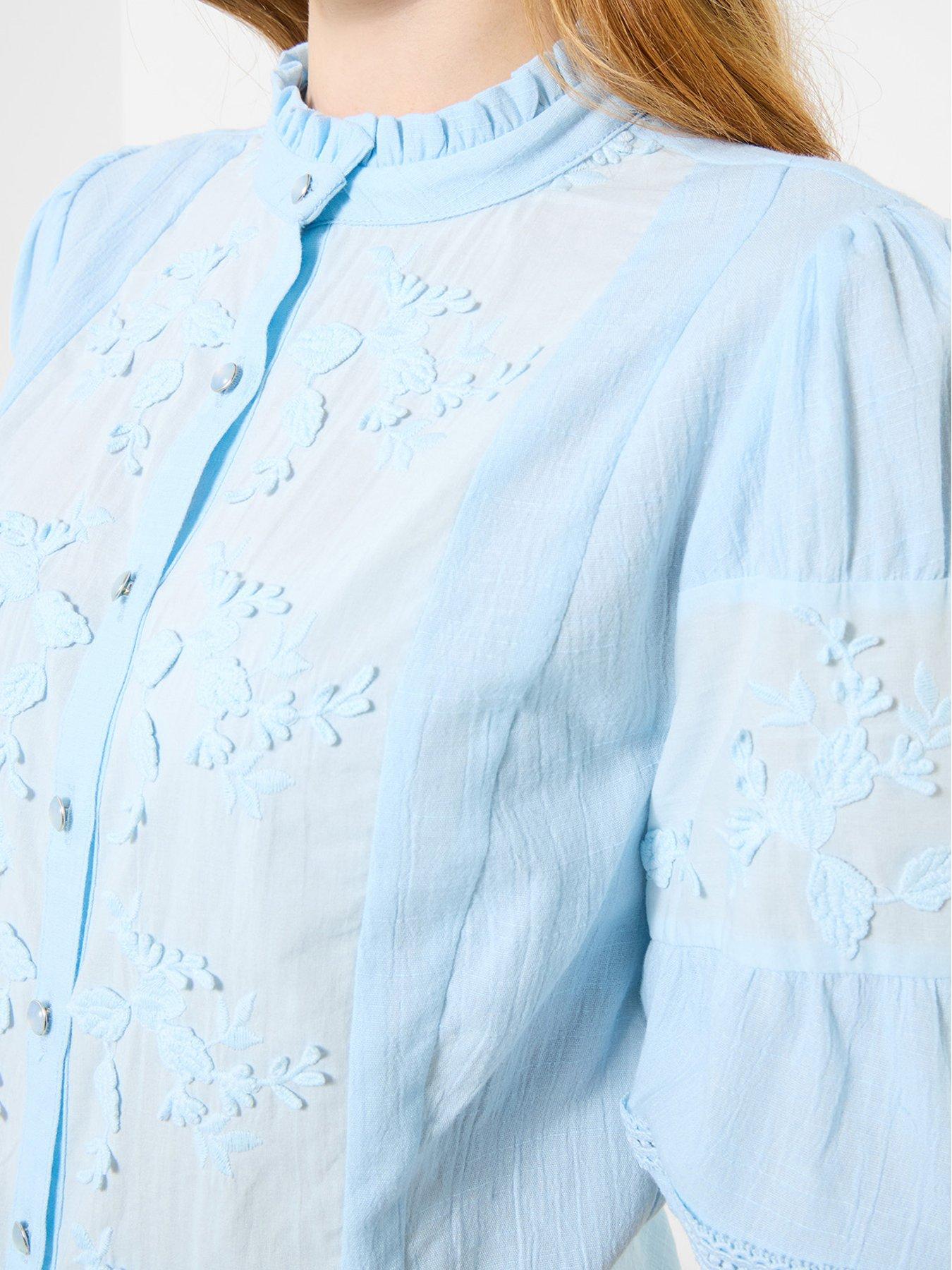  image of joe-browns-patsy-embroidered-blouse-blue