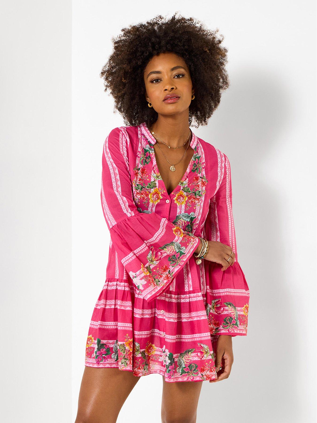 Joe Browns Sunny Vibes Tunic Dress - Pink