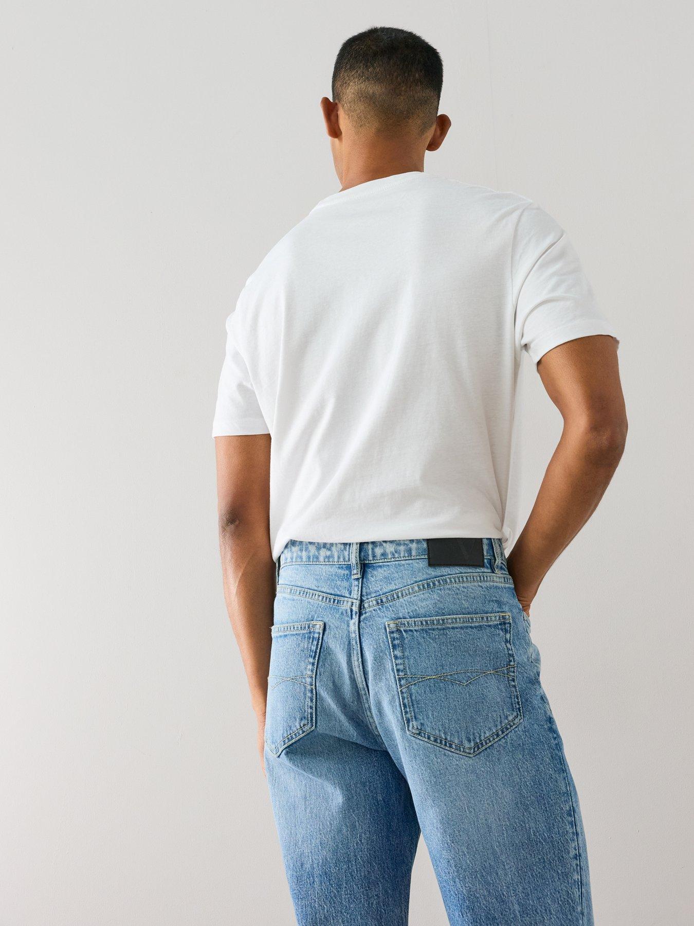 Image 4 of 7 of The Very Collection Straight Fit Jeans With Stretch - Light Blue