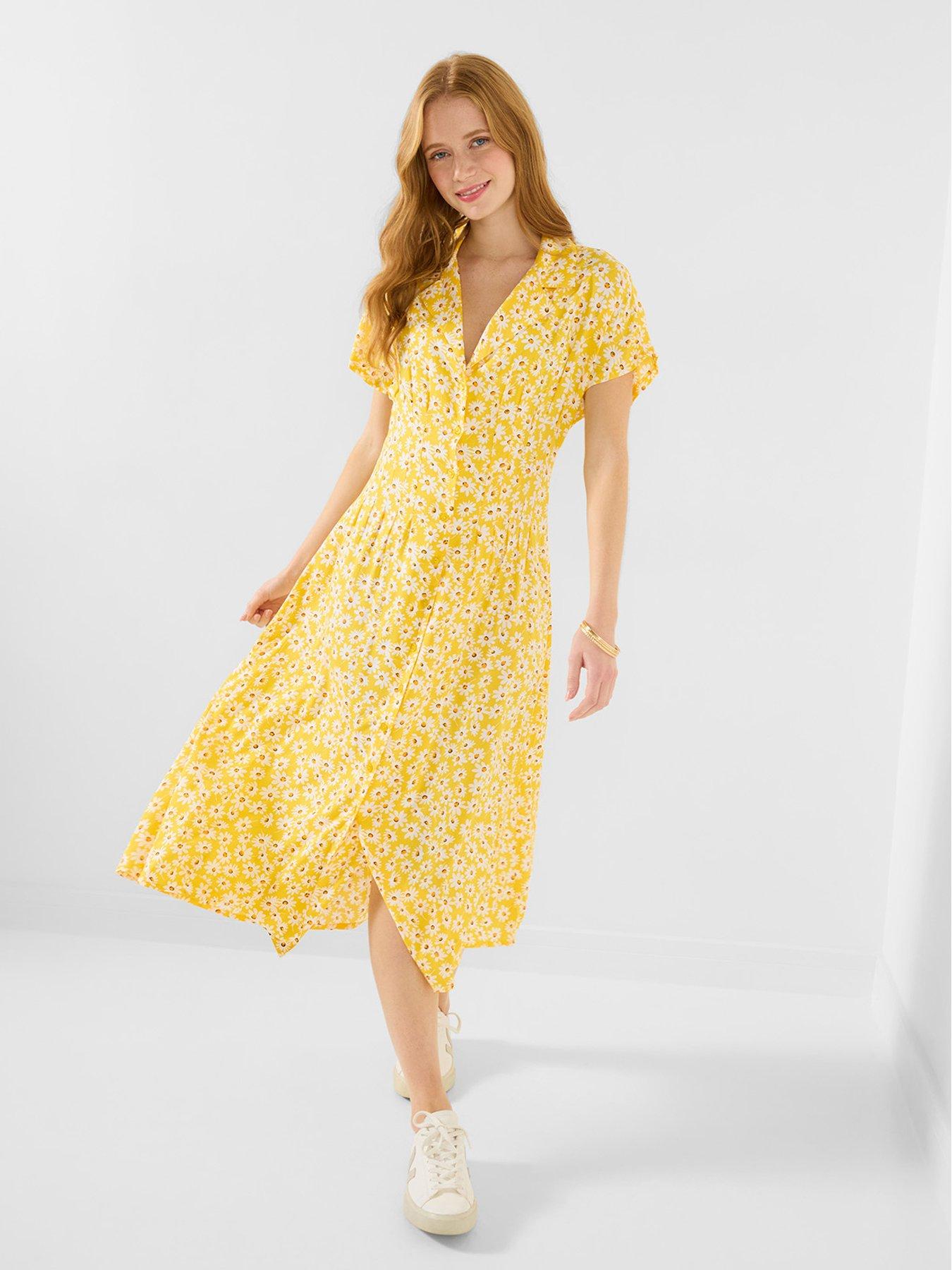 Joe Browns Fresh As A Daisy Printed Dress - Yellow
