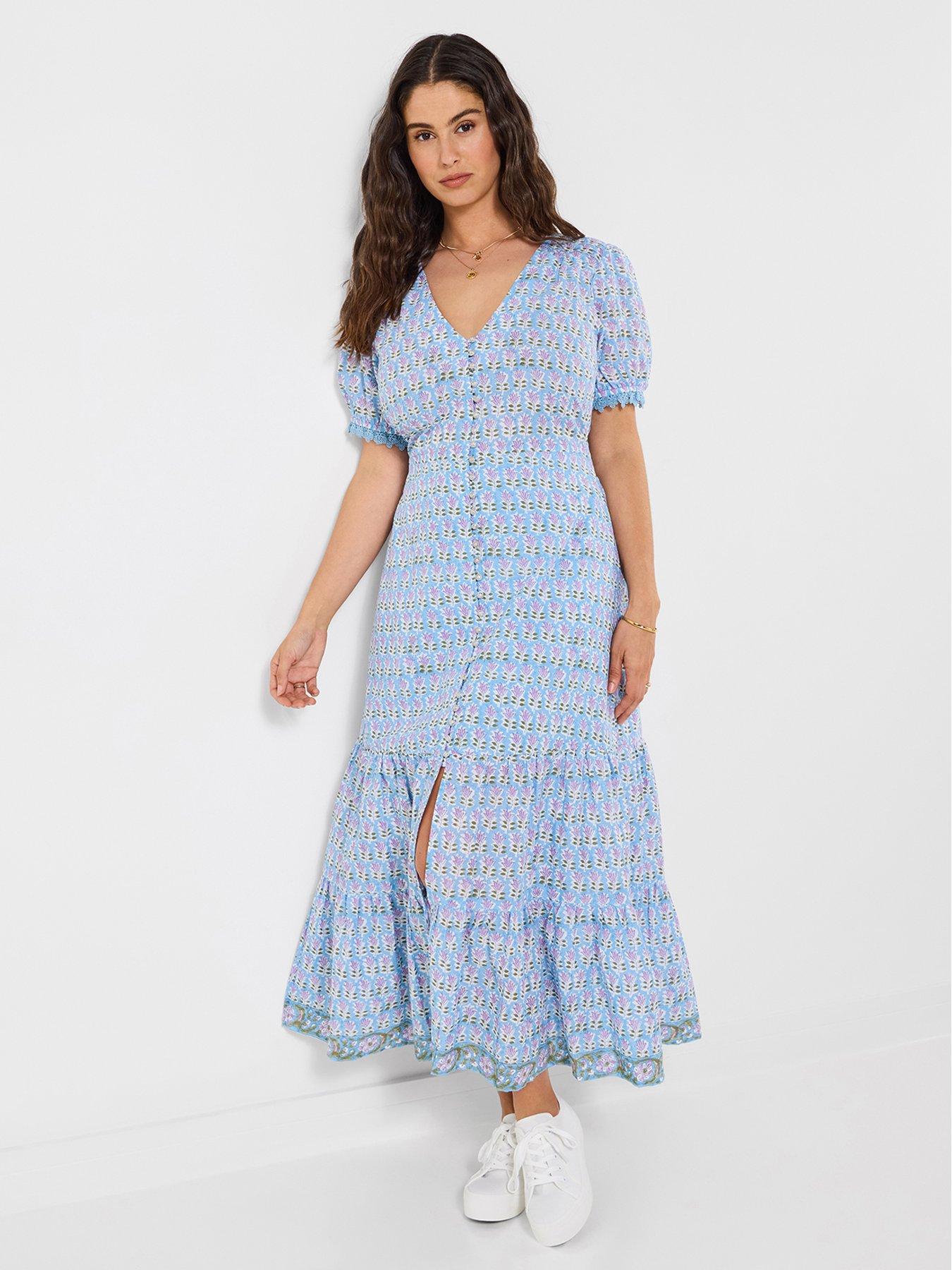 Joe Browns Summer Dreams Cotton Dress - Blue