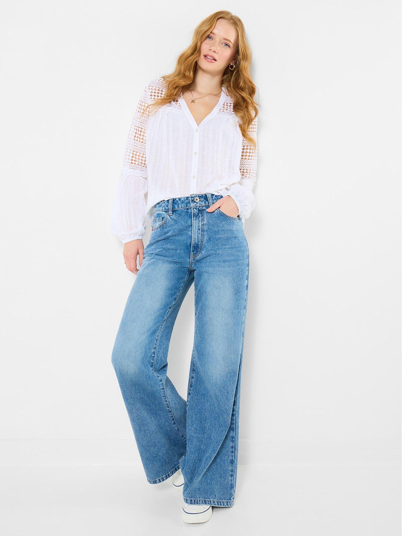 Joe Browns Luna Wide Leg Jeans - Blue