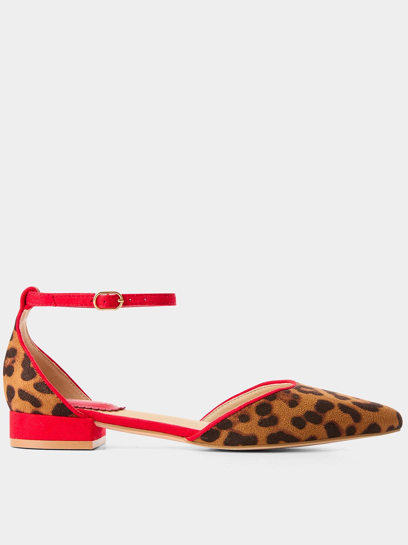  image of joe-browns-lilly-leopard-shoe-red