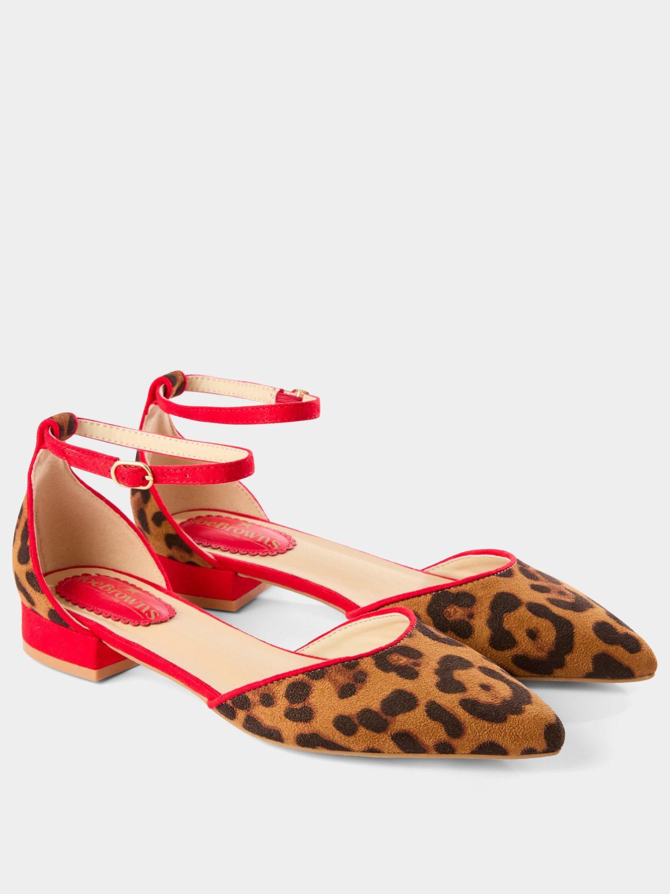  image of joe-browns-lilly-leopard-shoe-red