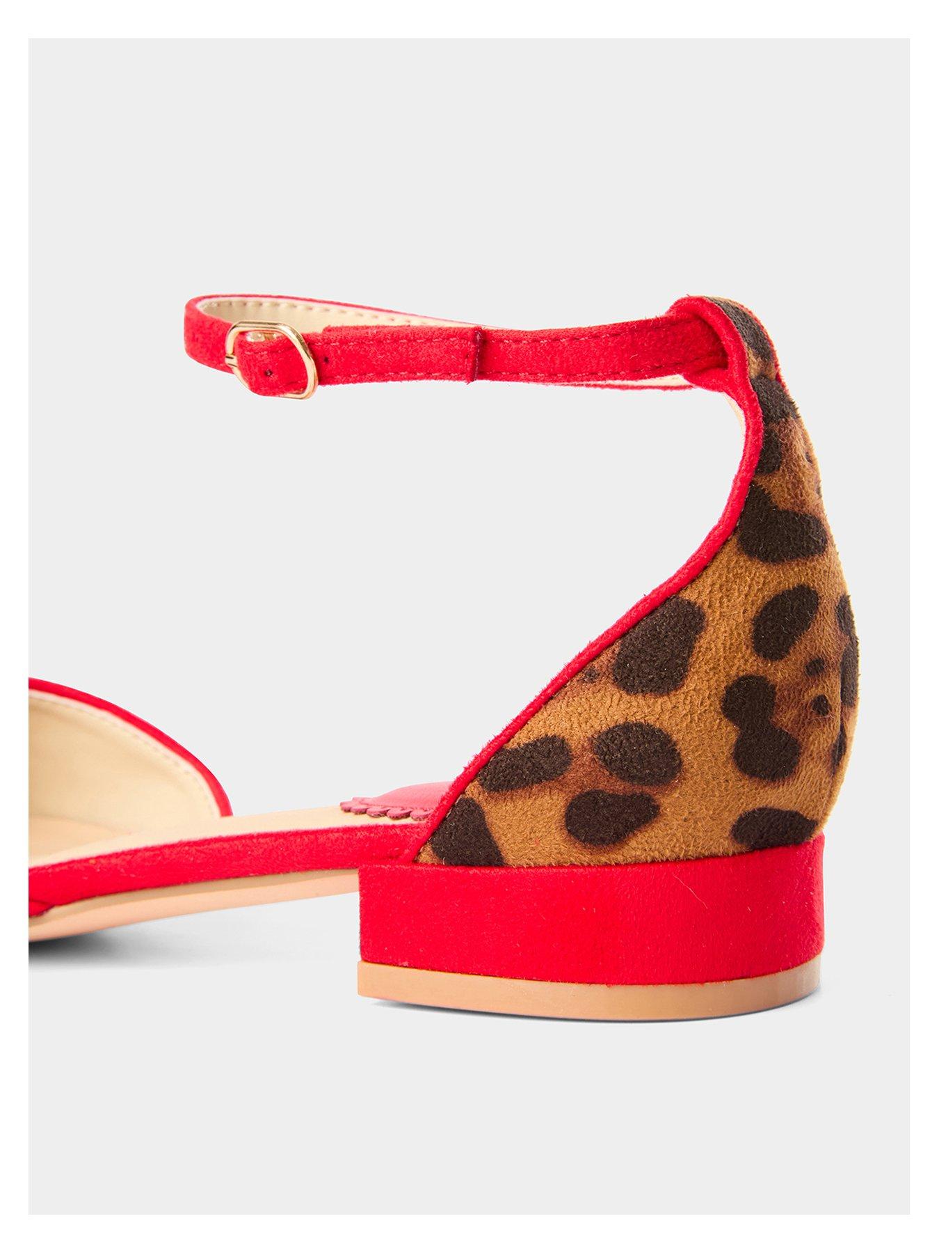  image of joe-browns-lilly-leopard-shoe-red