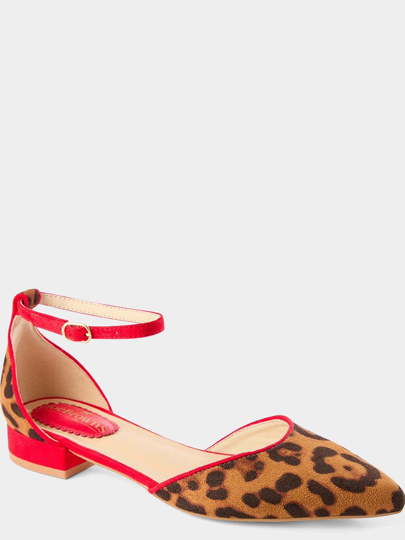  image of joe-browns-lilly-leopard-shoe-red