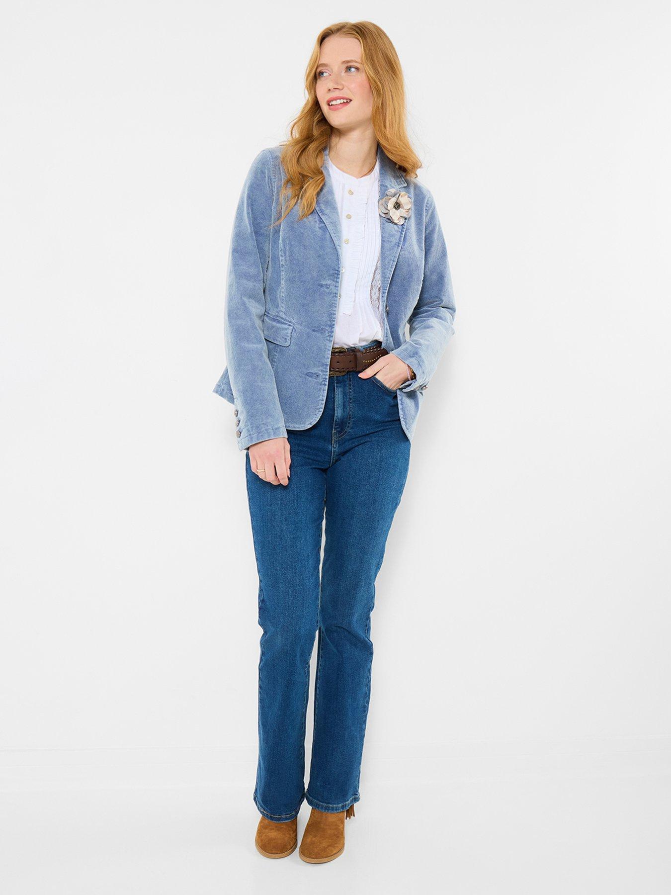 Image 3 of 5 of Joe Browns Weekend Walks Washed Stretch Cord Jacket - Blue