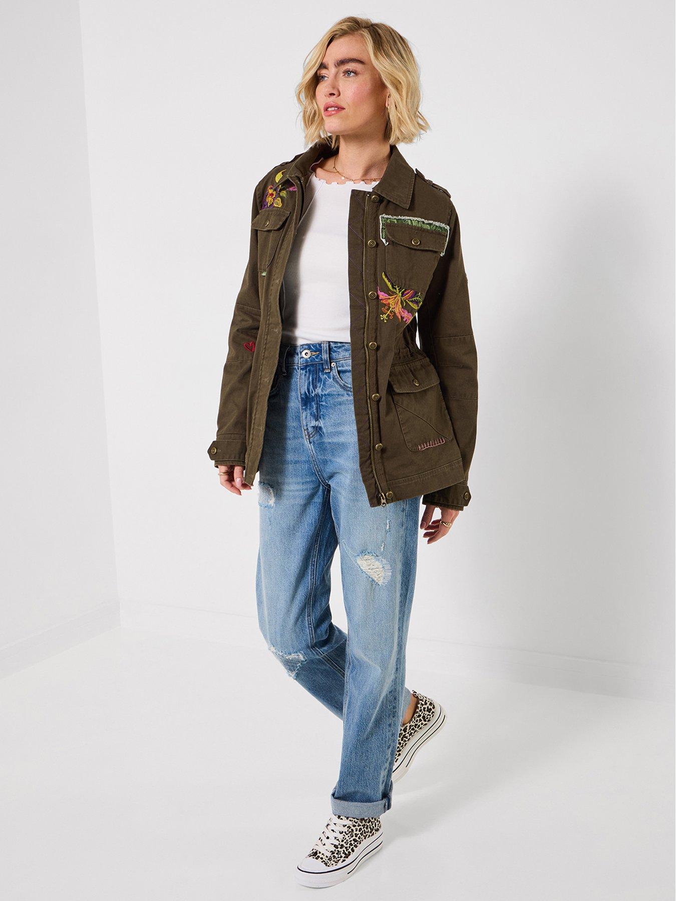 Image 4 of 7 of Joe Browns Enchanting Embroidered Casual Jacket - Green