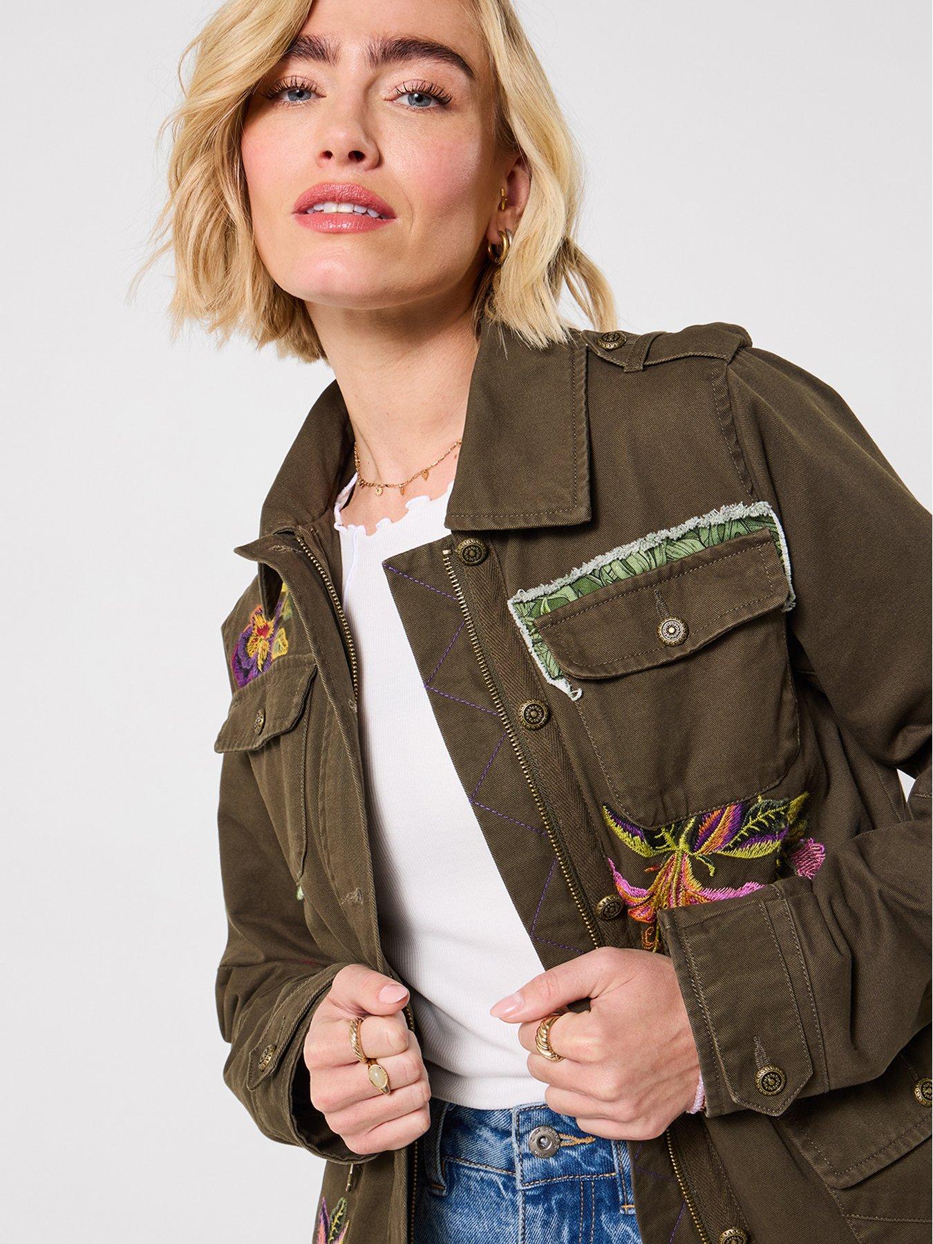 Image 5 of 7 of Joe Browns Enchanting Embroidered Casual Jacket - Green