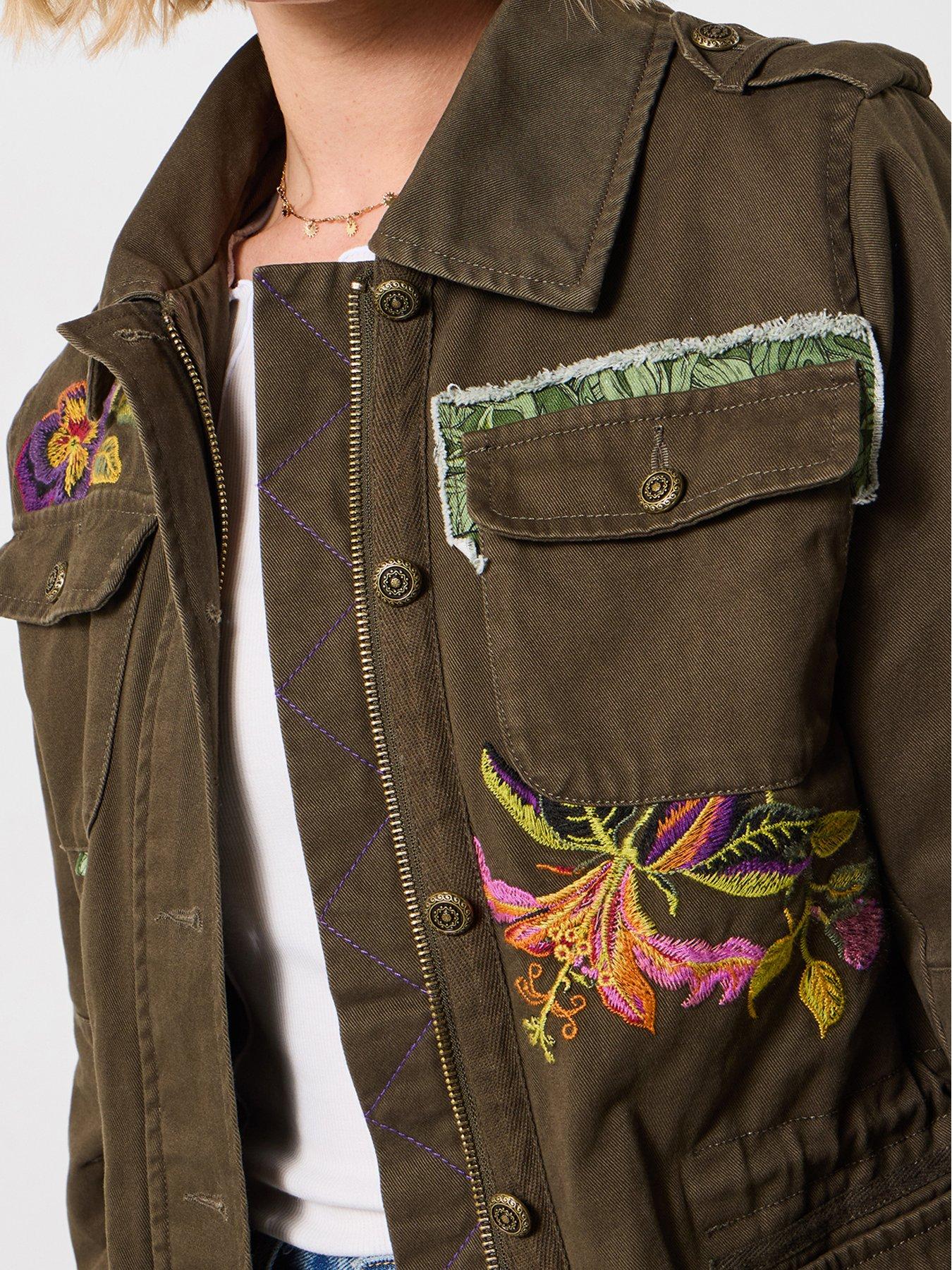 Image 6 of 7 of Joe Browns Enchanting Embroidered Casual Jacket - Green