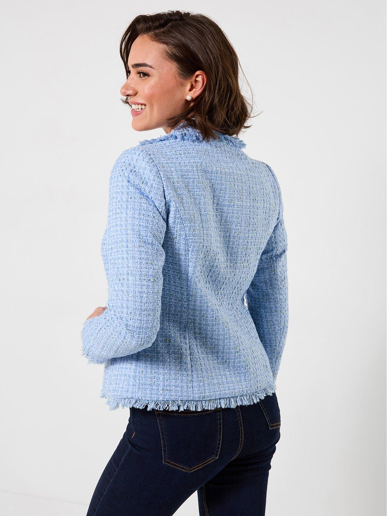 image of joe-browns-lets-do-lunch-boucle-jacket-blue