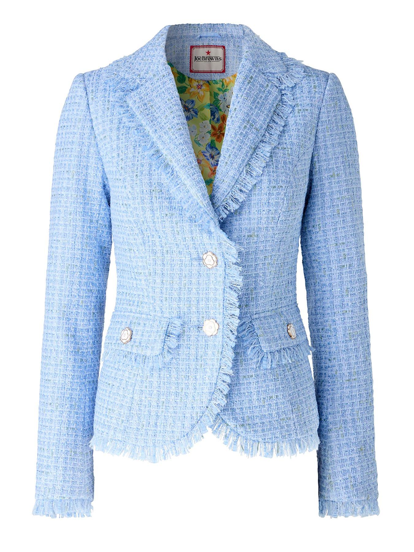  image of joe-browns-lets-do-lunch-boucle-jacket-blue