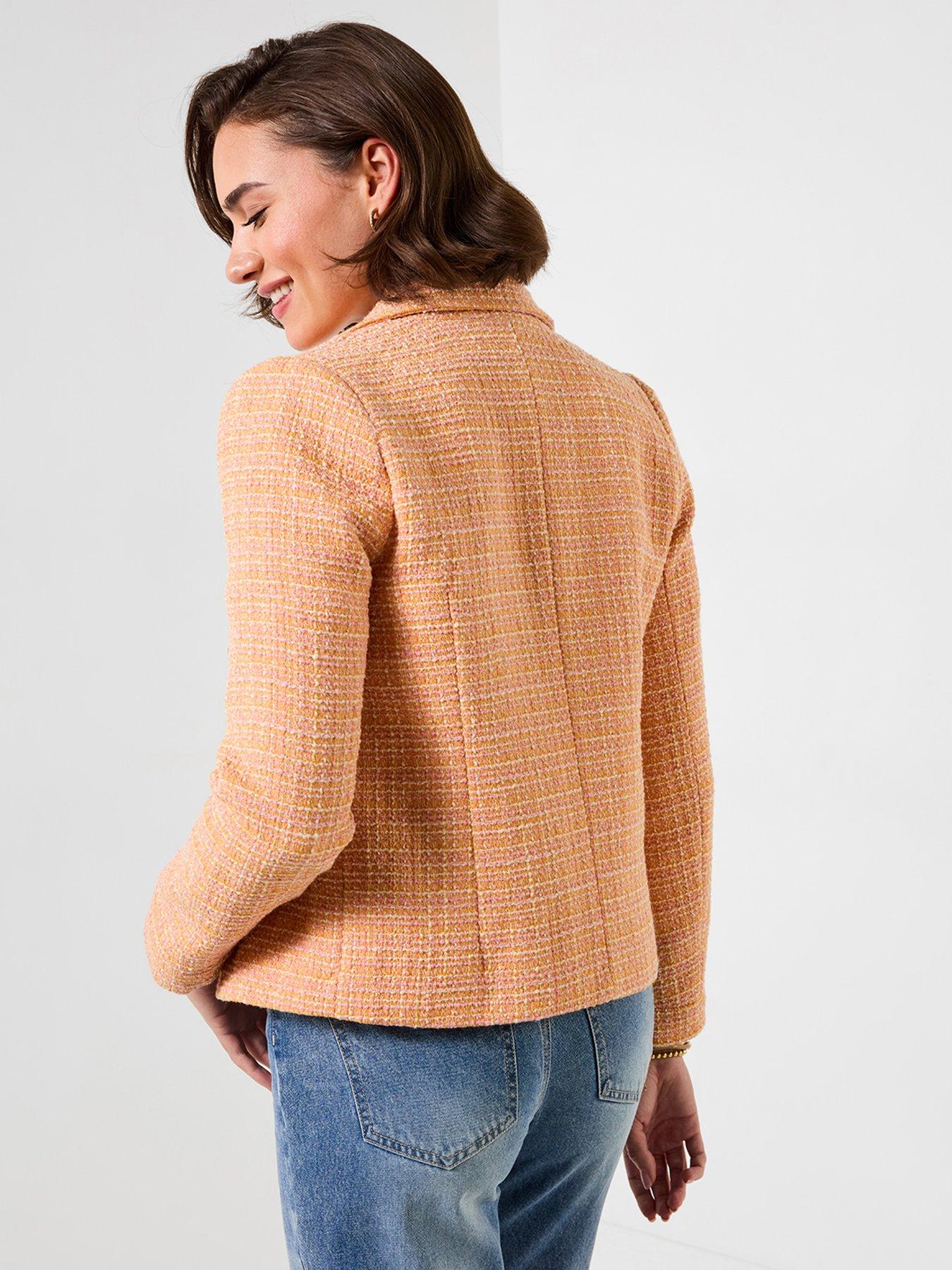 Image 2 of 6 of Joe Browns Perfect Summer Boucle Jacket - Orange