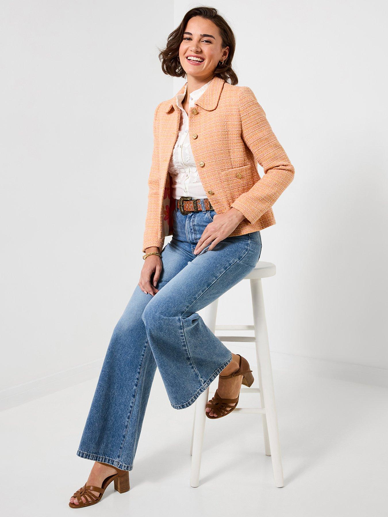 Image 3 of 6 of Joe Browns Perfect Summer Boucle Jacket - Orange