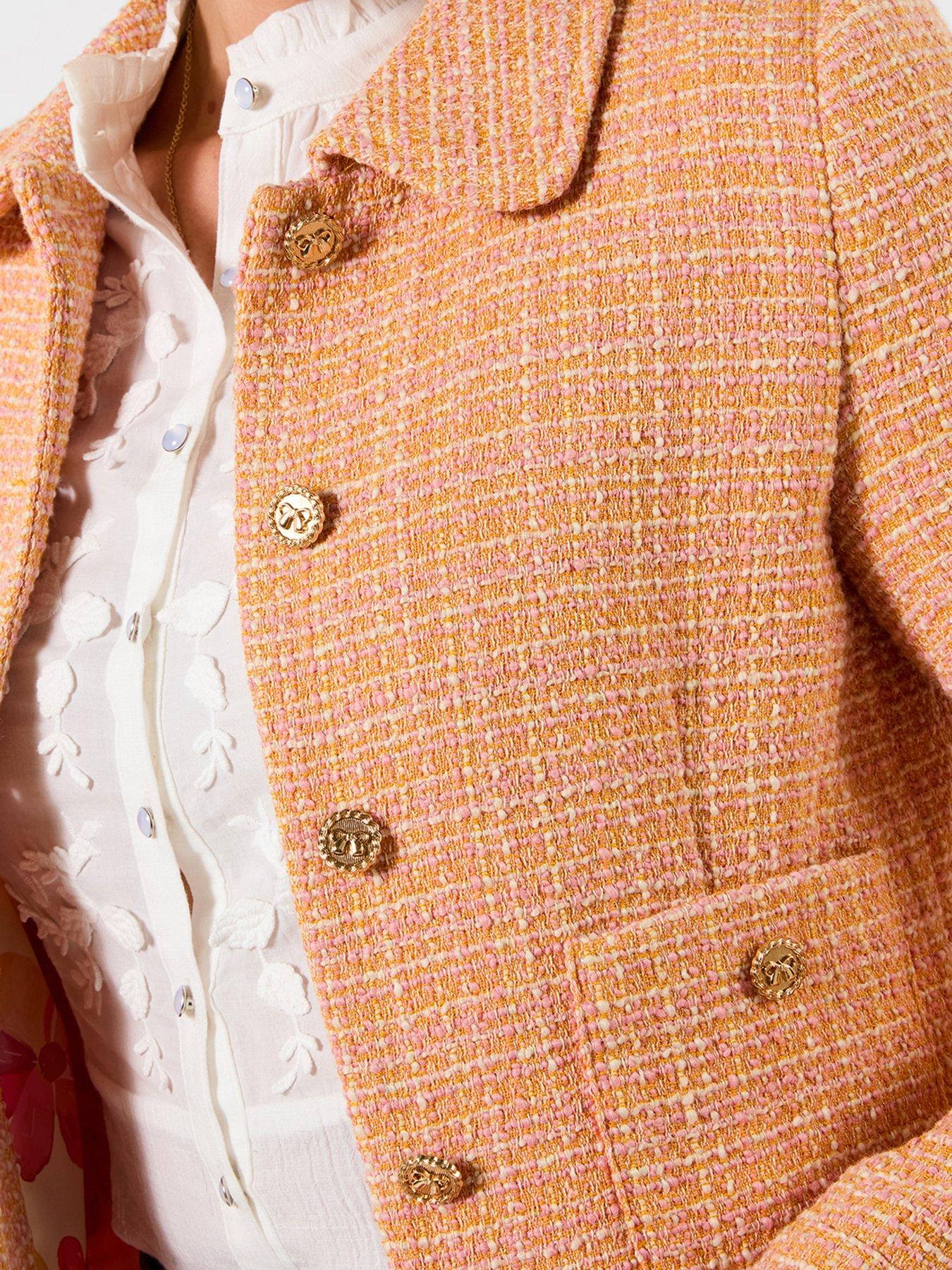 Image 4 of 6 of Joe Browns Perfect Summer Boucle Jacket - Orange