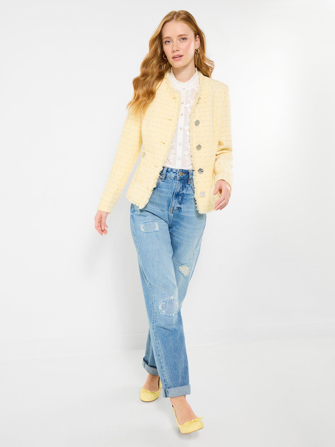Image 3 of 5 of Joe Browns Polly Boucle Jacket - Yellow