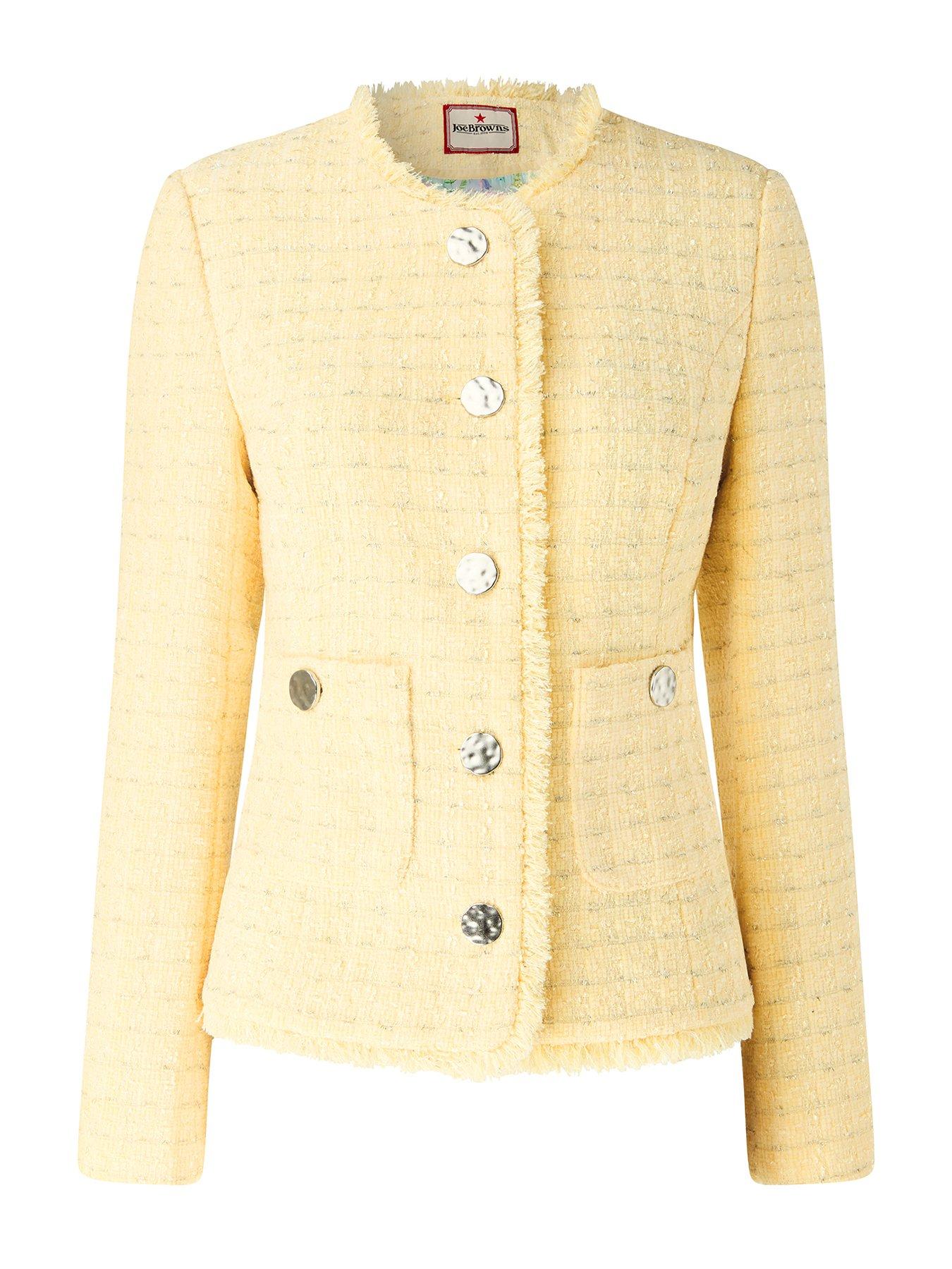 Image 5 of 5 of Joe Browns Polly Boucle Jacket - Yellow