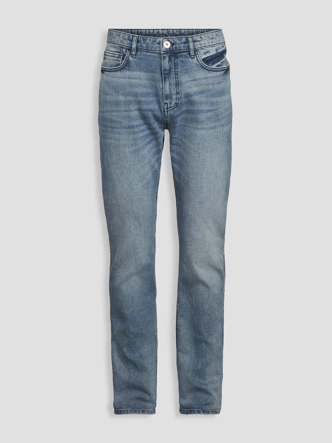 Image 7 of 7 of The Very Collection Cross Hatch Slim Fit Jeans - Light Blue Wash