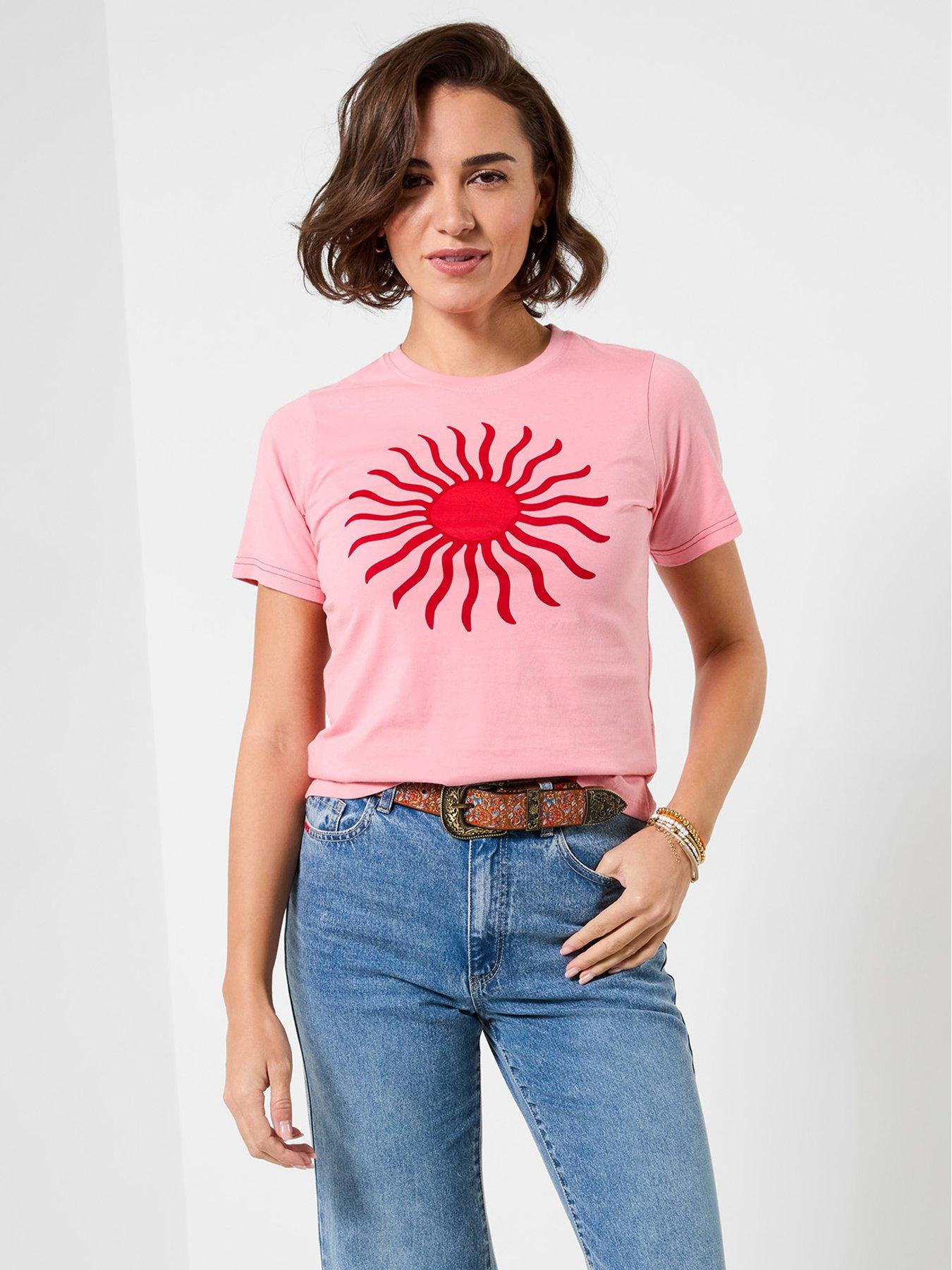 Joe Browns Summer Sun Graphic T-Shirt - Pink