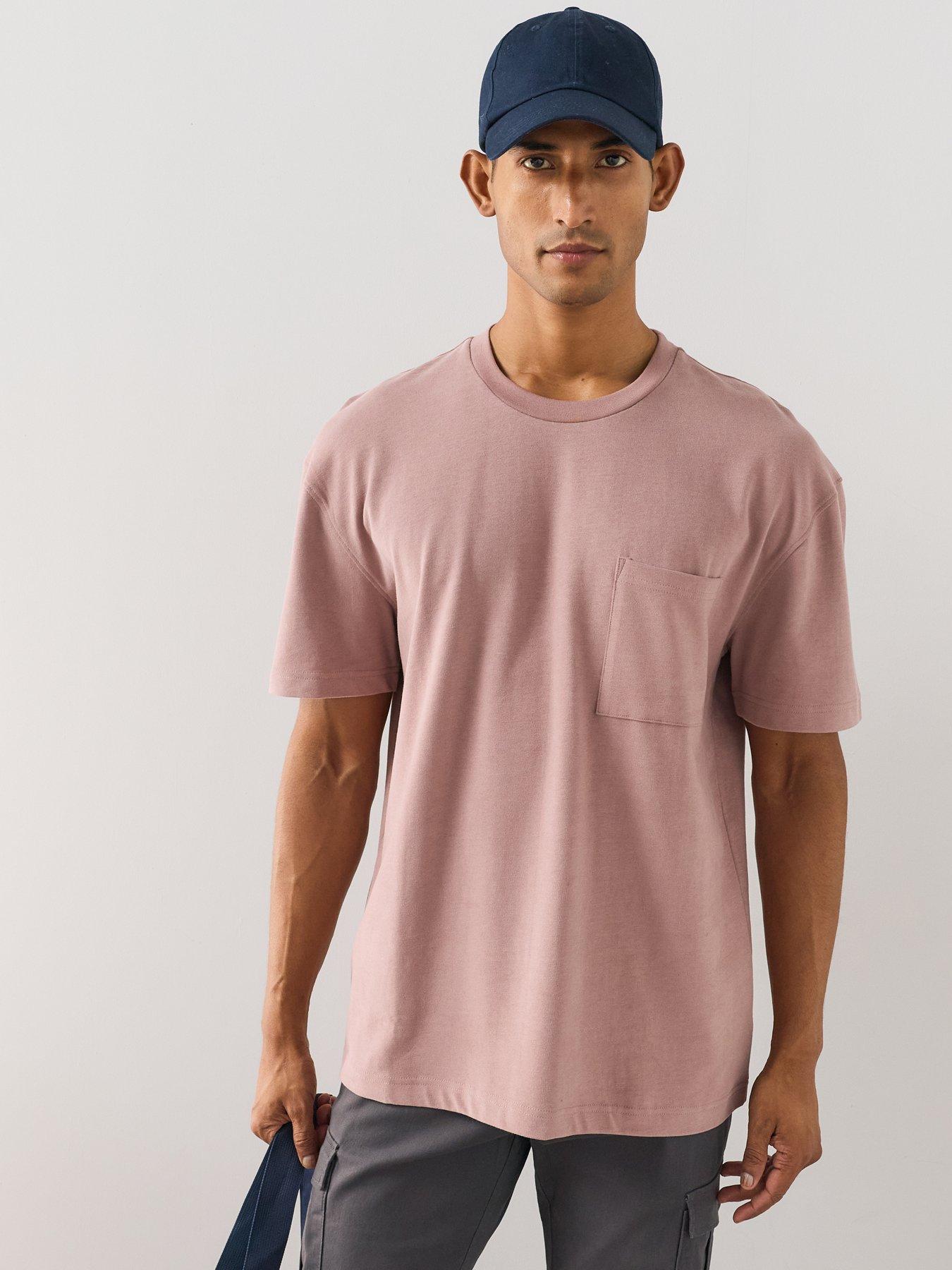 The Very Collection Men's Premium Relaxed Fit T-Shirt - Mauve