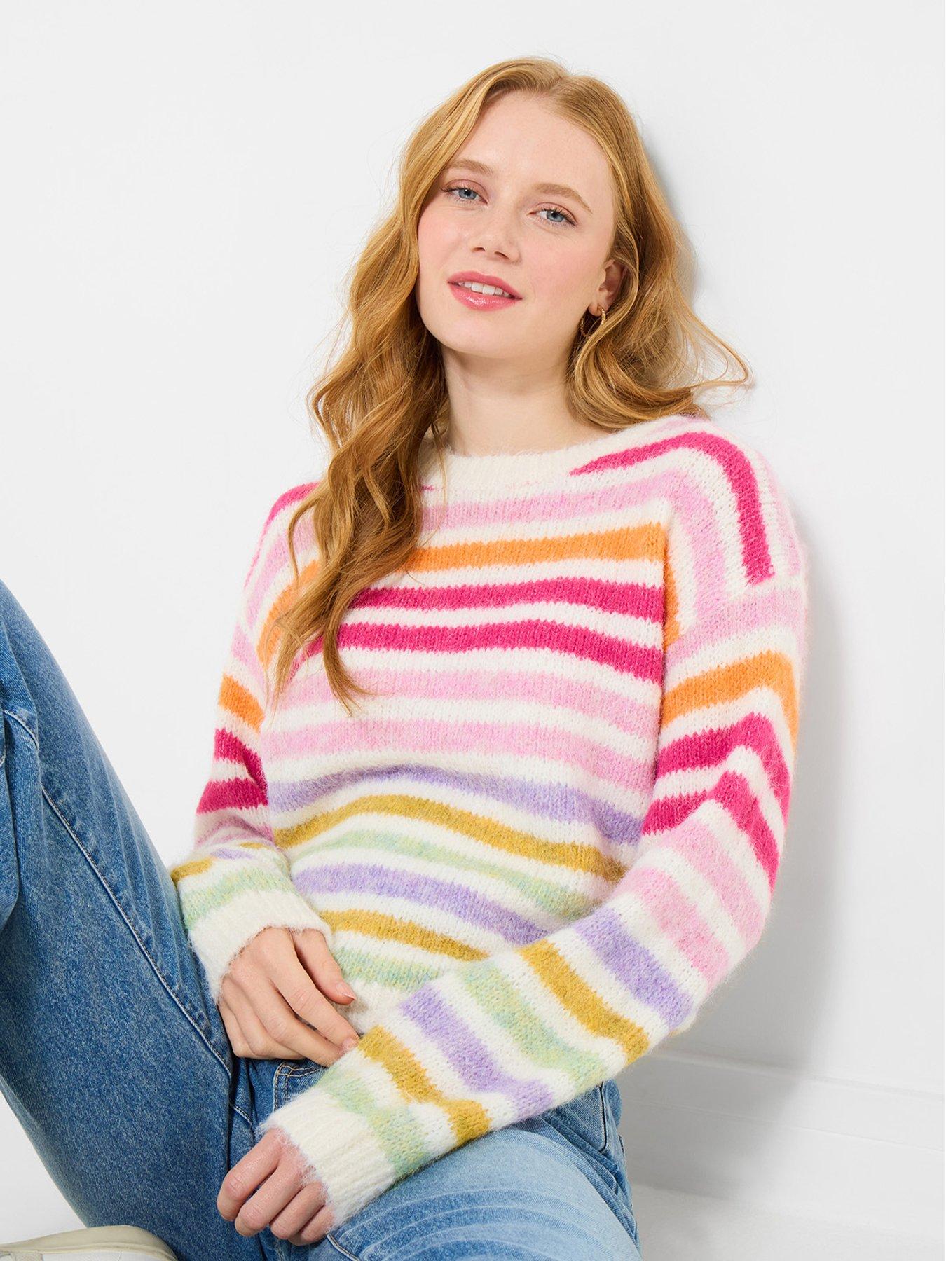 Joe Browns Ella Stripe Jumper - Cream