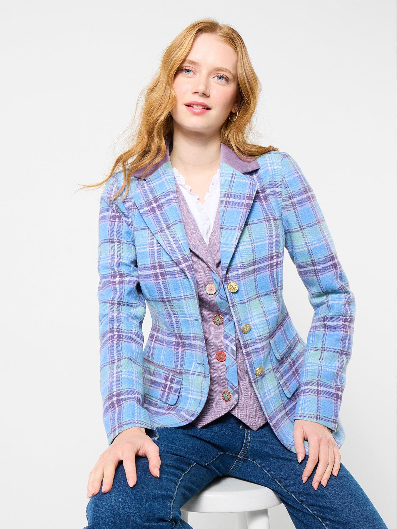Image 1 of 5 of Joe Browns Into The Check Jacket - Blue