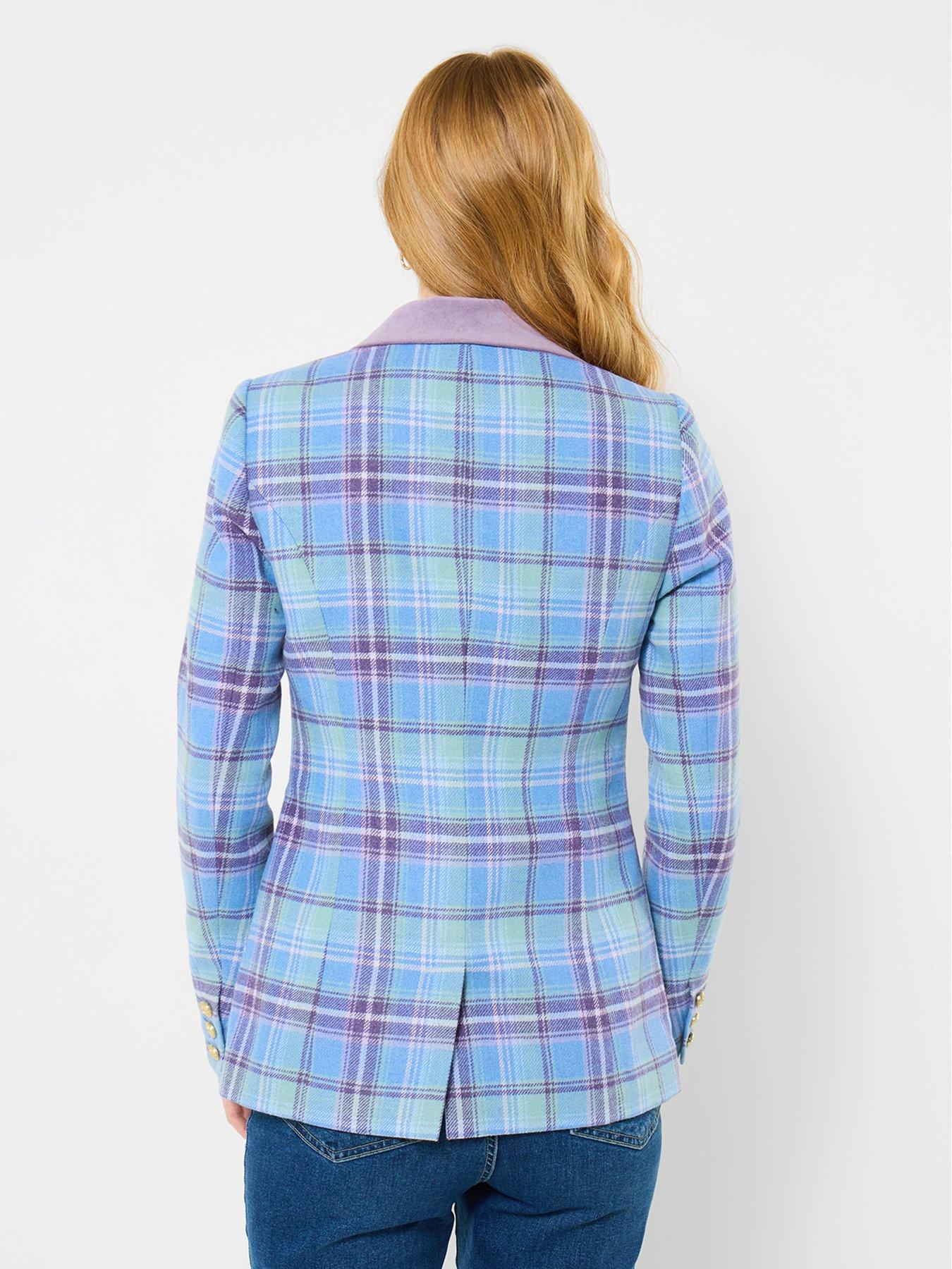 Image 2 of 5 of Joe Browns Into The Check Jacket - Blue