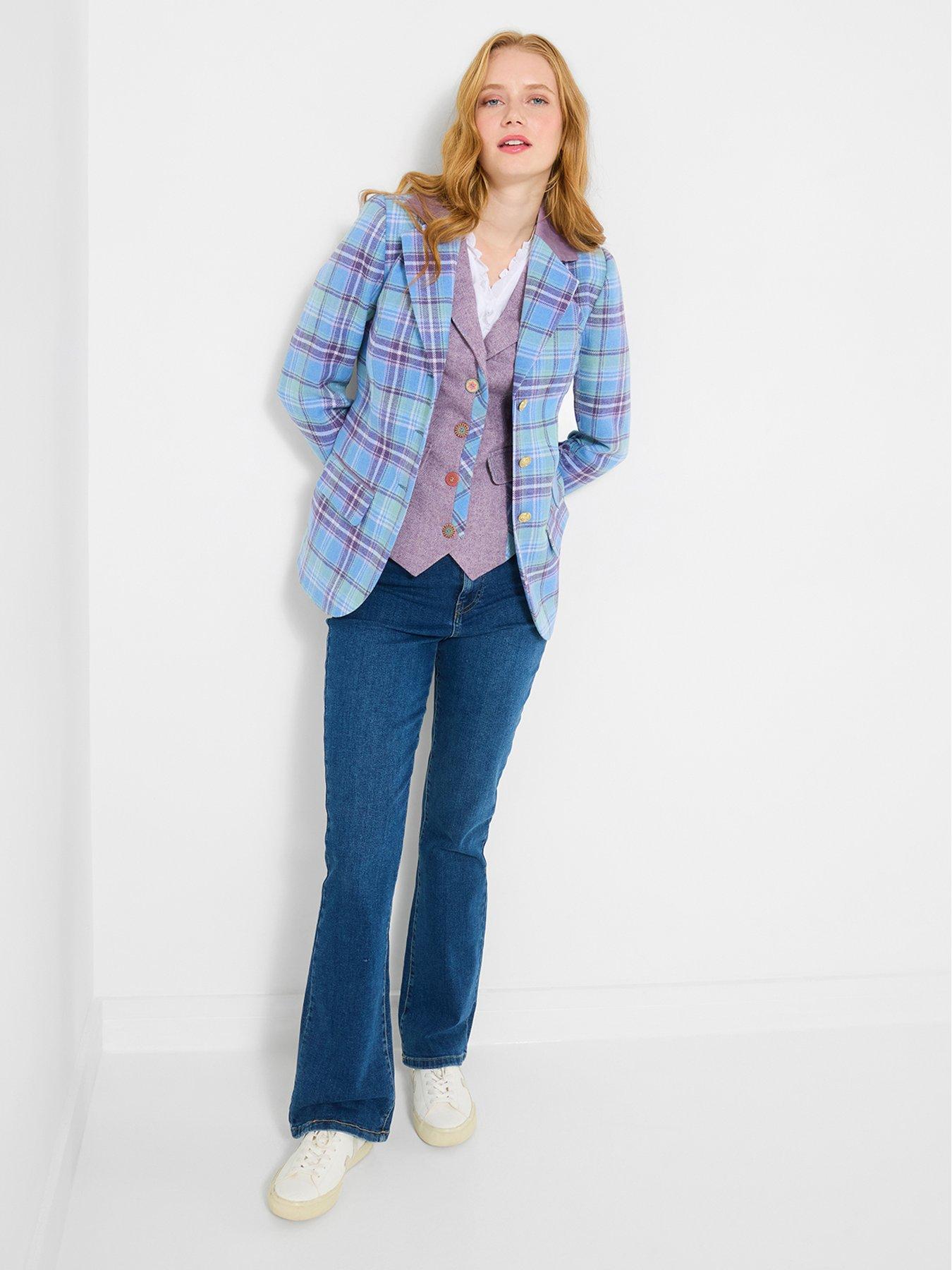 Image 3 of 5 of Joe Browns Into The Check Jacket - Blue