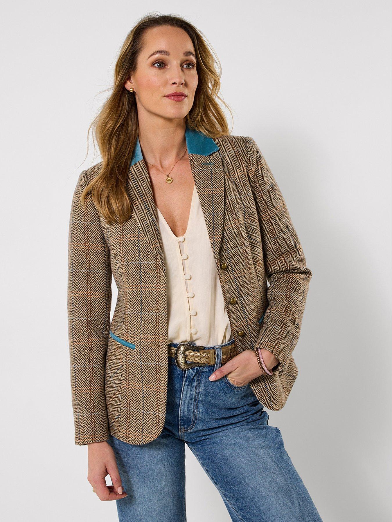 Image 5 of 7 of Joe Browns Spring Days Tweed Jacket - Brown