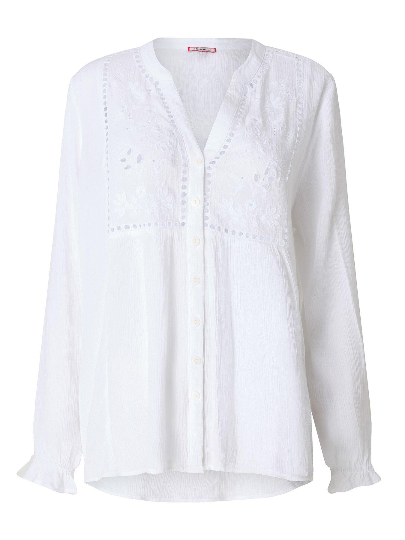  image of joe-browns-flora-cutwork-blouse-white