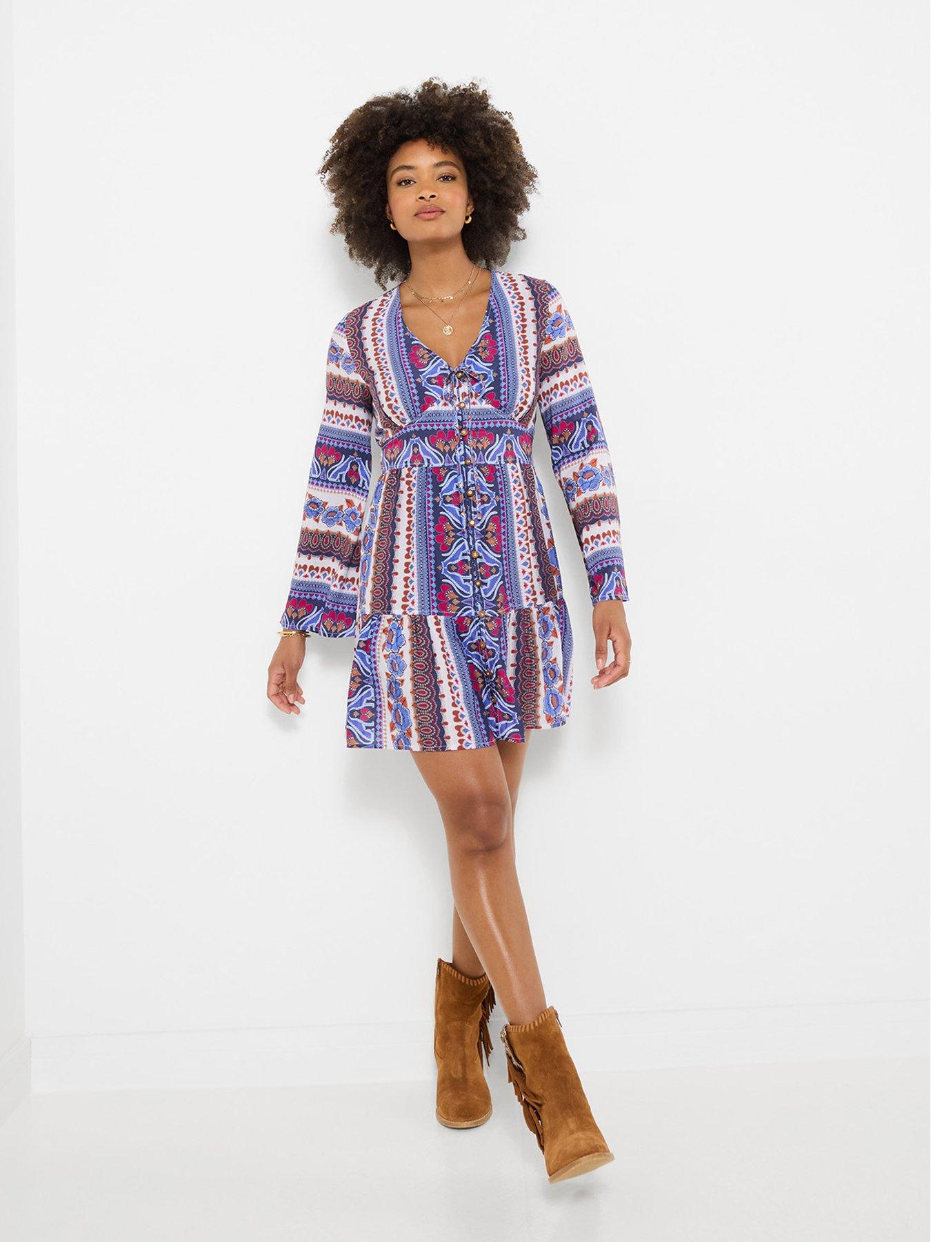 Joe Browns Blissful Boho Tunic Dress - Blue