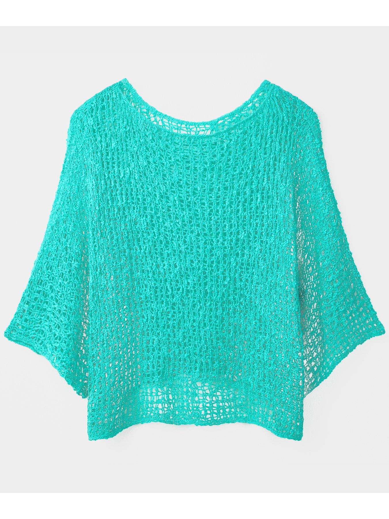 joe-browns-oversized-round-neck-aqua-blue