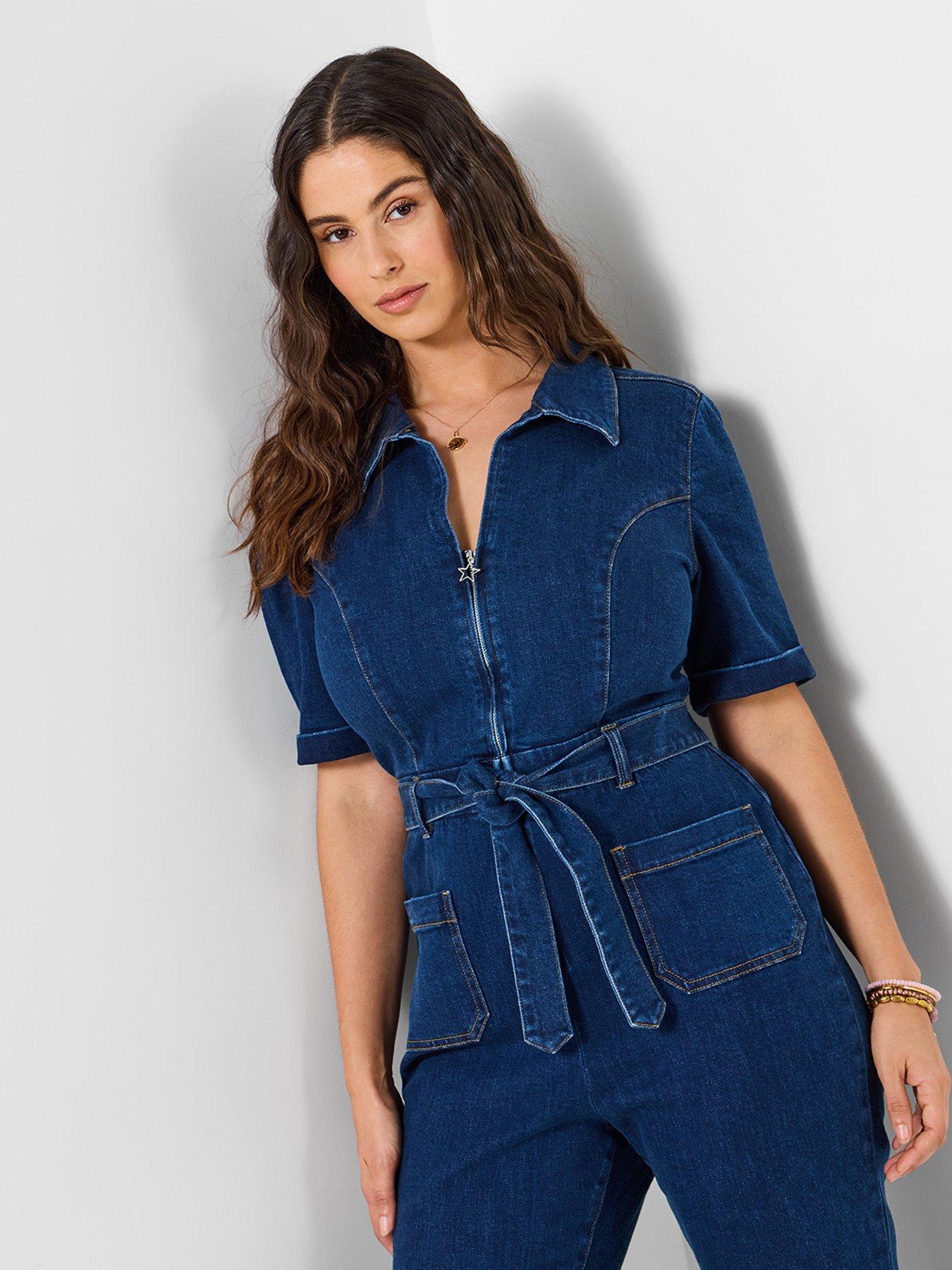 Image 3 of 6 of Joe Browns Suki Stretch Denim Jumpsuit - Blue