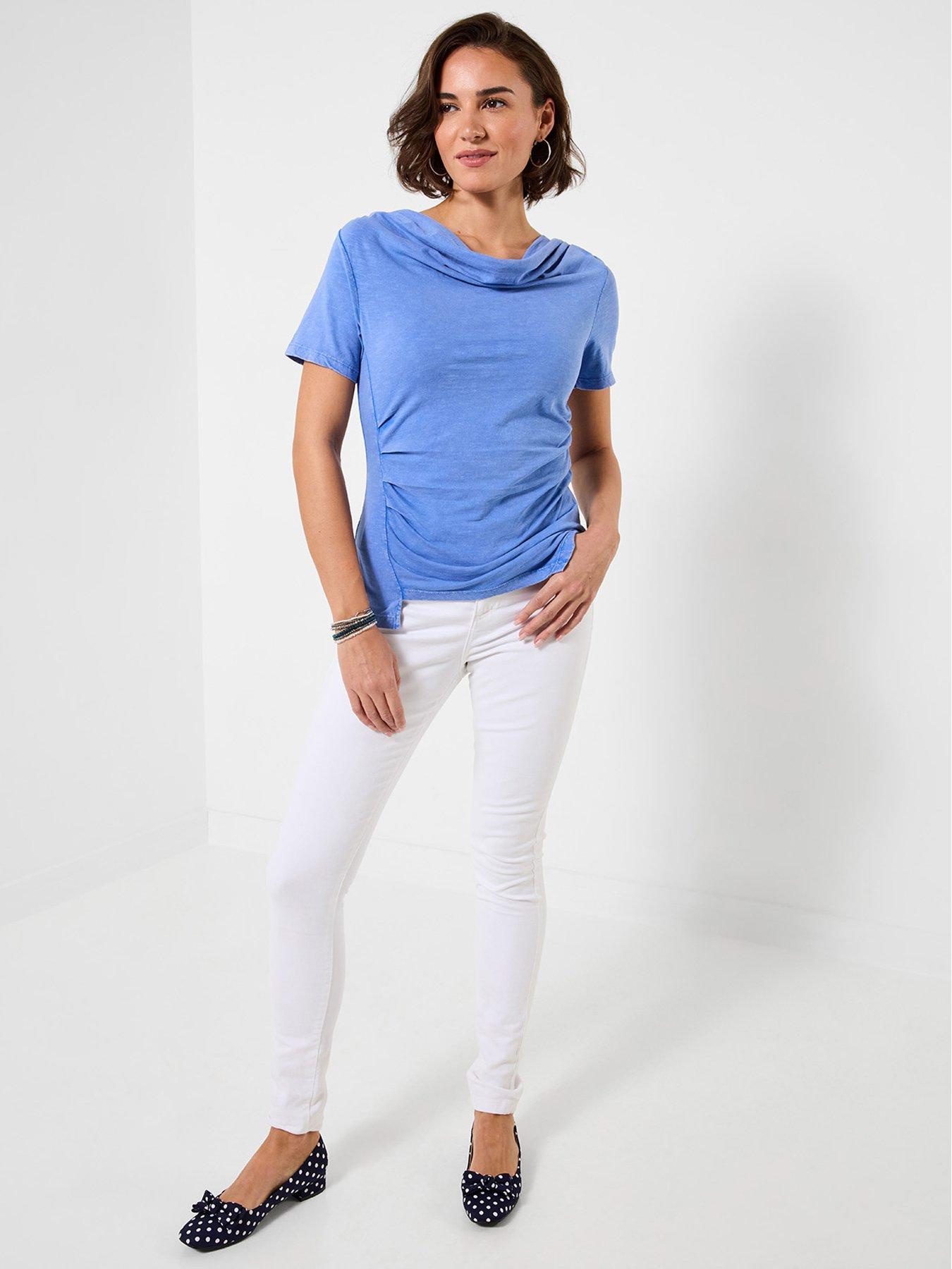 Image 3 of 5 of Joe Browns Celeste Cowl Neck Top - Blue