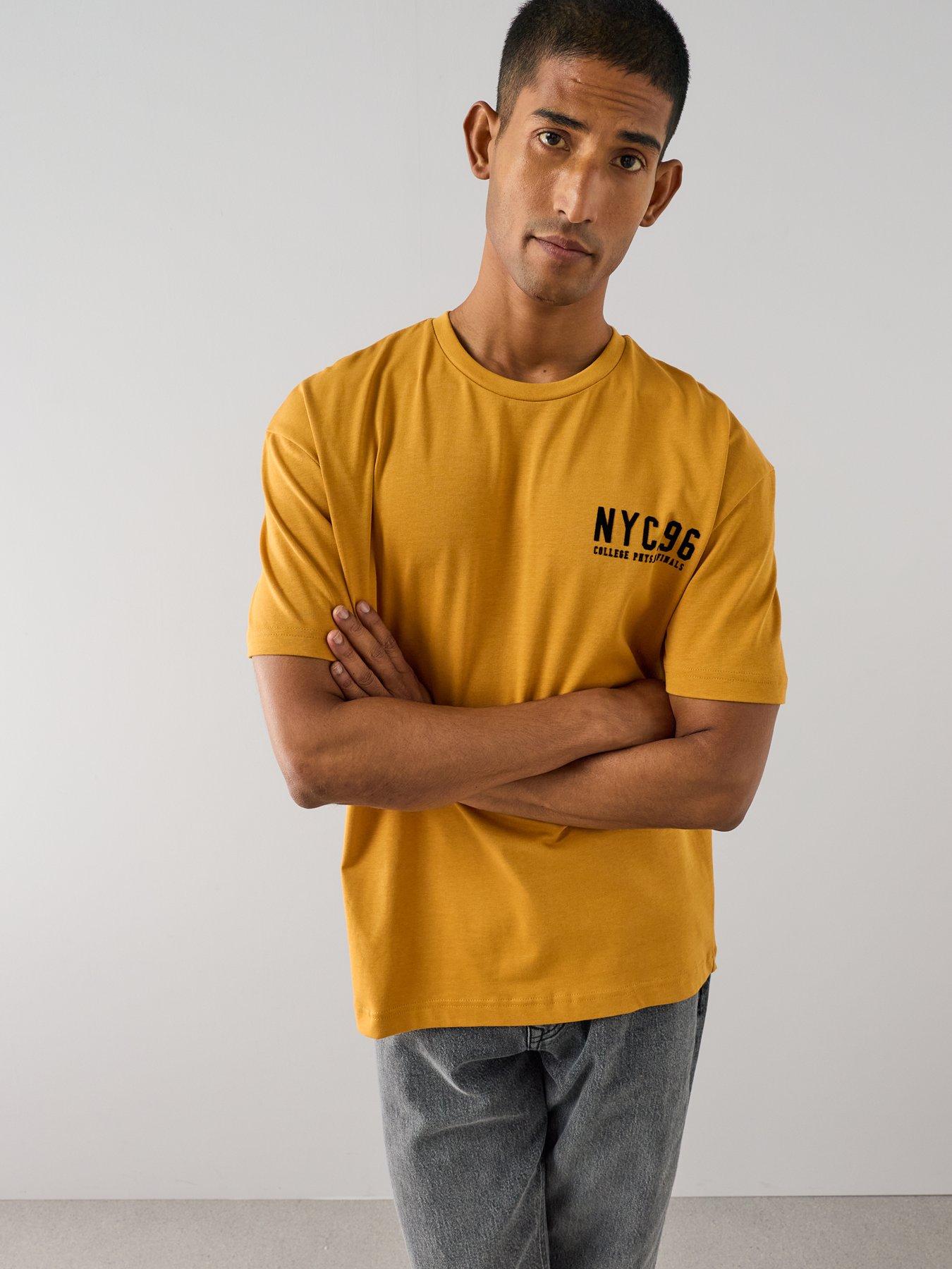 Image 2 of 7 of The Very Collection Nyc Graphic T-Shirt - Ochre - Orange