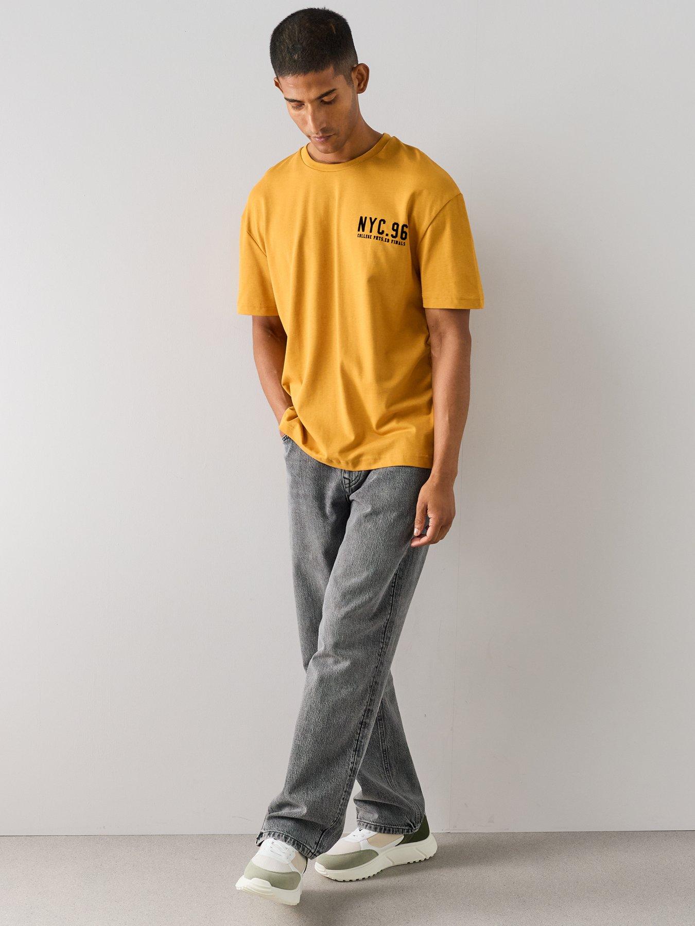 Image 5 of 7 of The Very Collection Nyc Graphic T-Shirt - Ochre - Orange