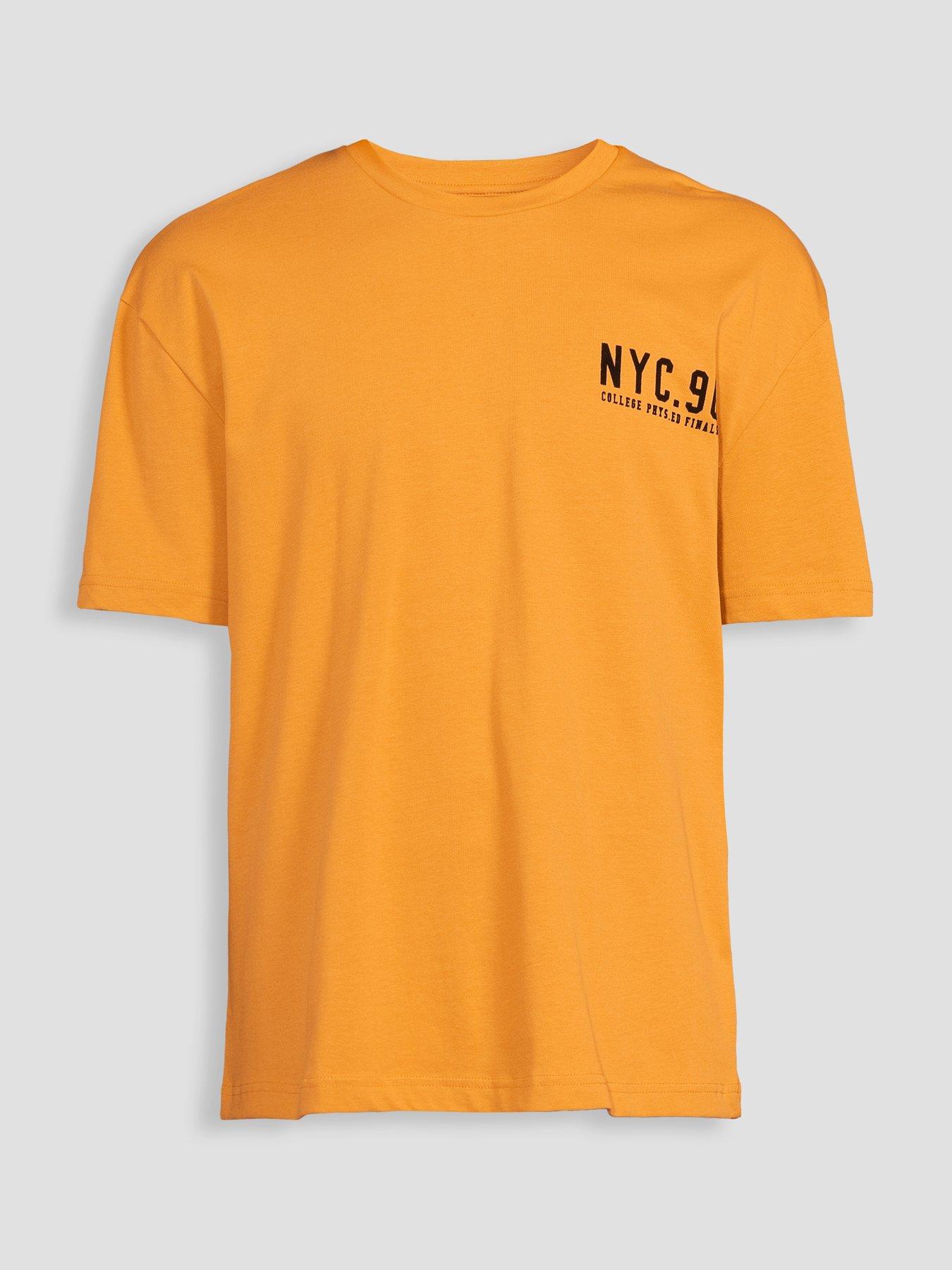 Image 7 of 7 of The Very Collection Nyc Graphic T-Shirt - Ochre - Orange