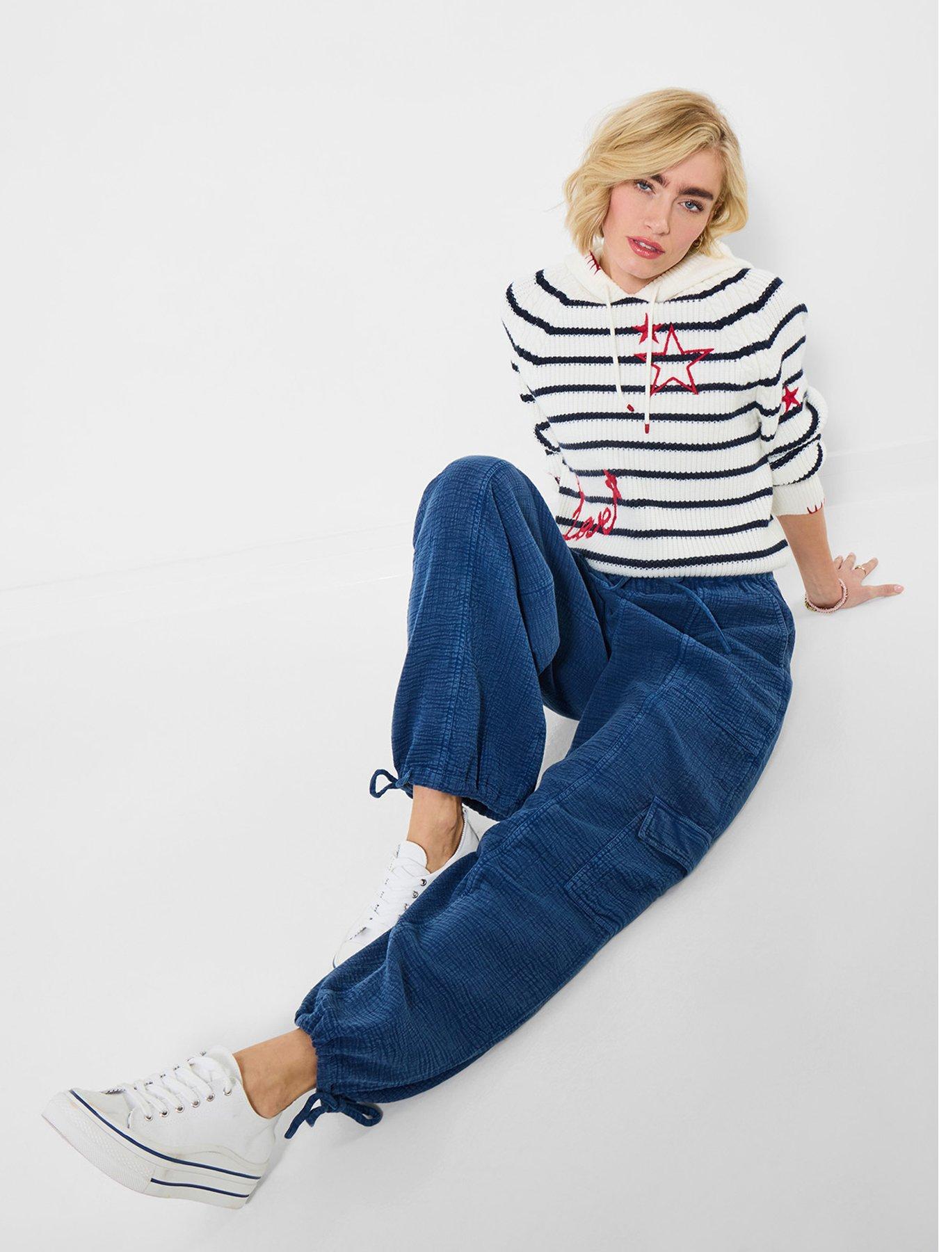 Image 1 of 5 of Joe Browns Olivia Adjustable Wide Leg Trouser - Navy